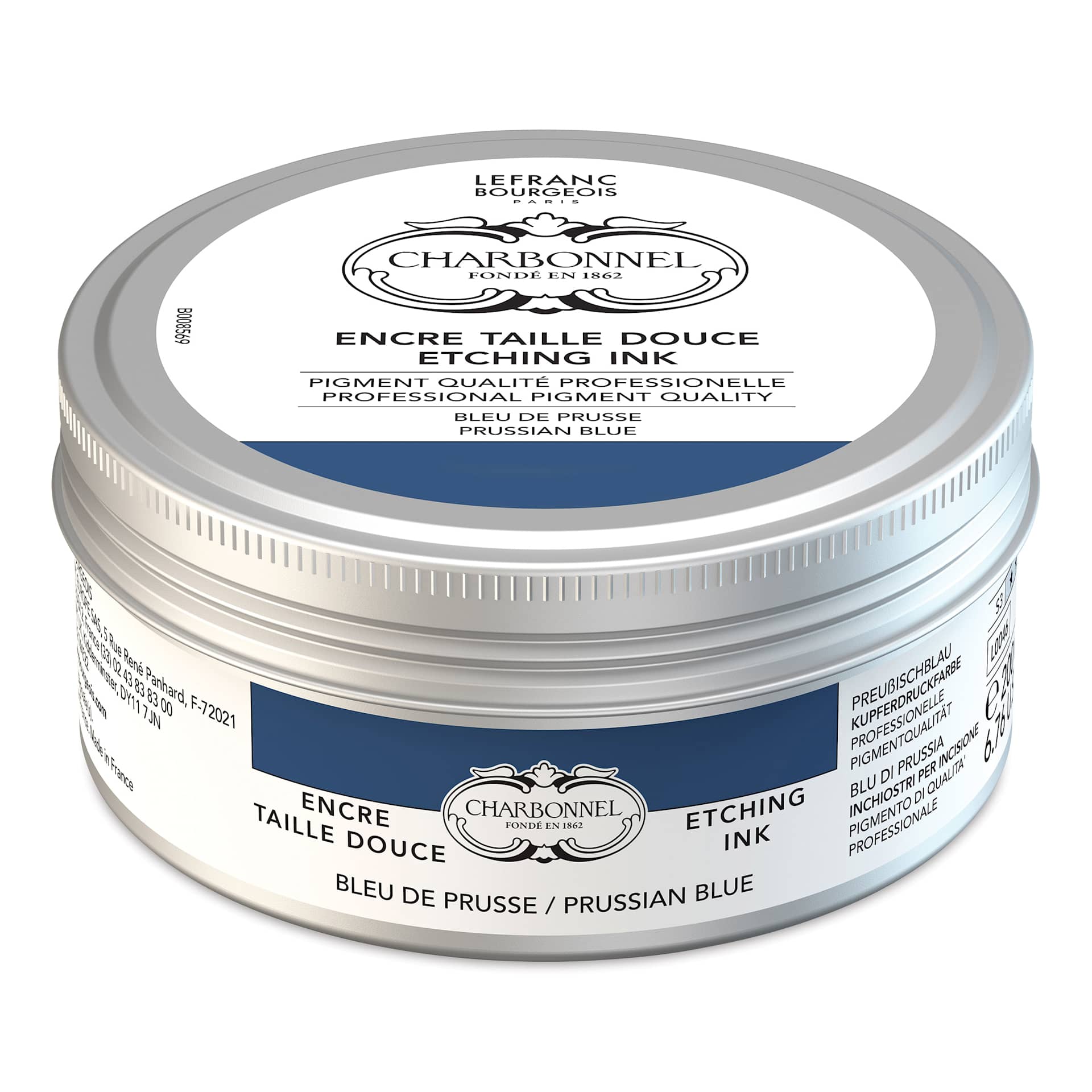 Charbonnel Etching Ink - Prussian Blue, 200 ml