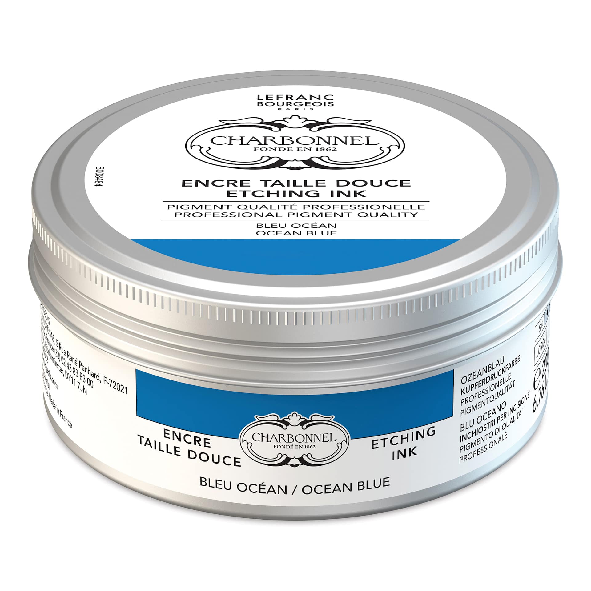 Charbonnel Etching Ink - Ocean Blue, 200 ml