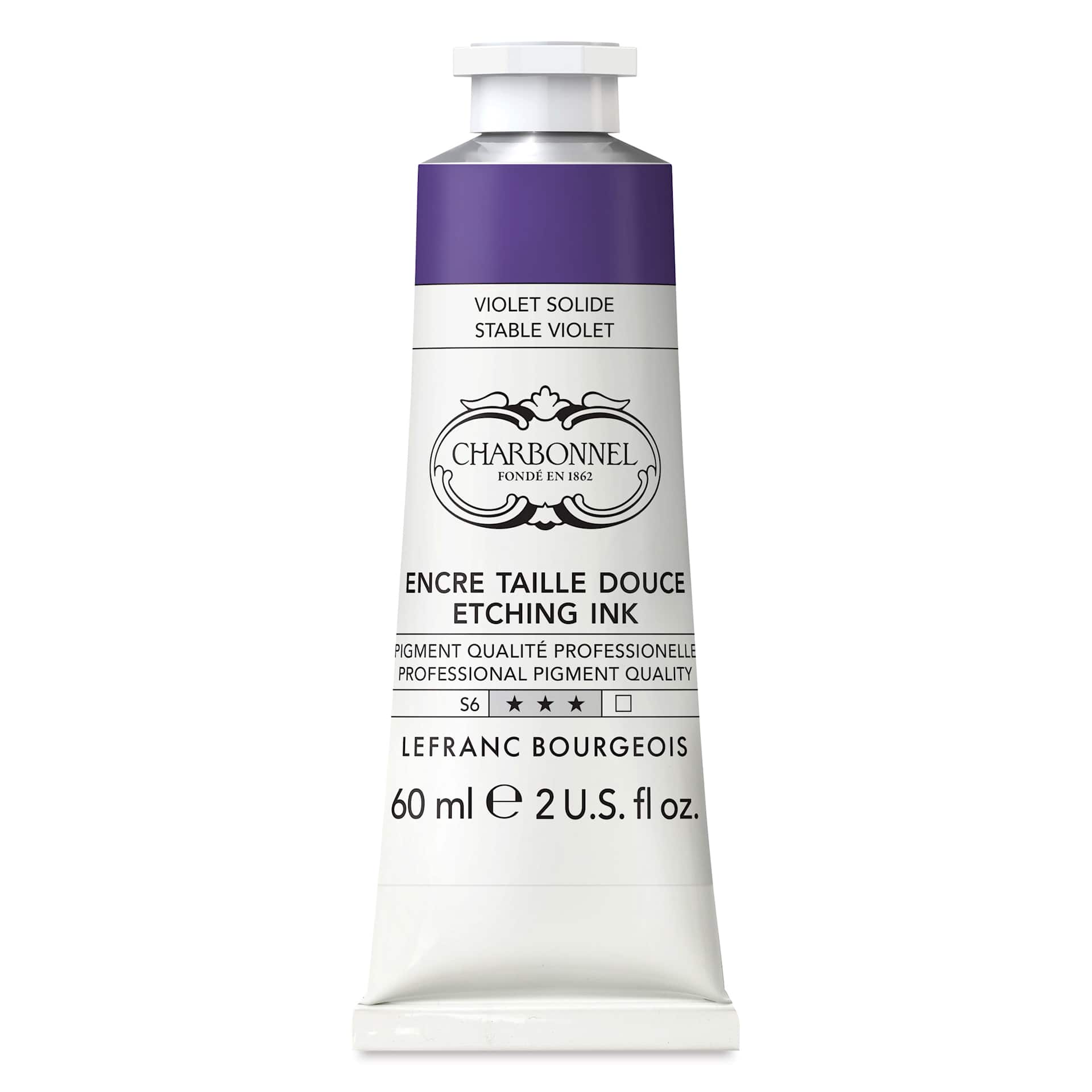 Charbonnel Etching Ink - Stable Violet, 60 ml