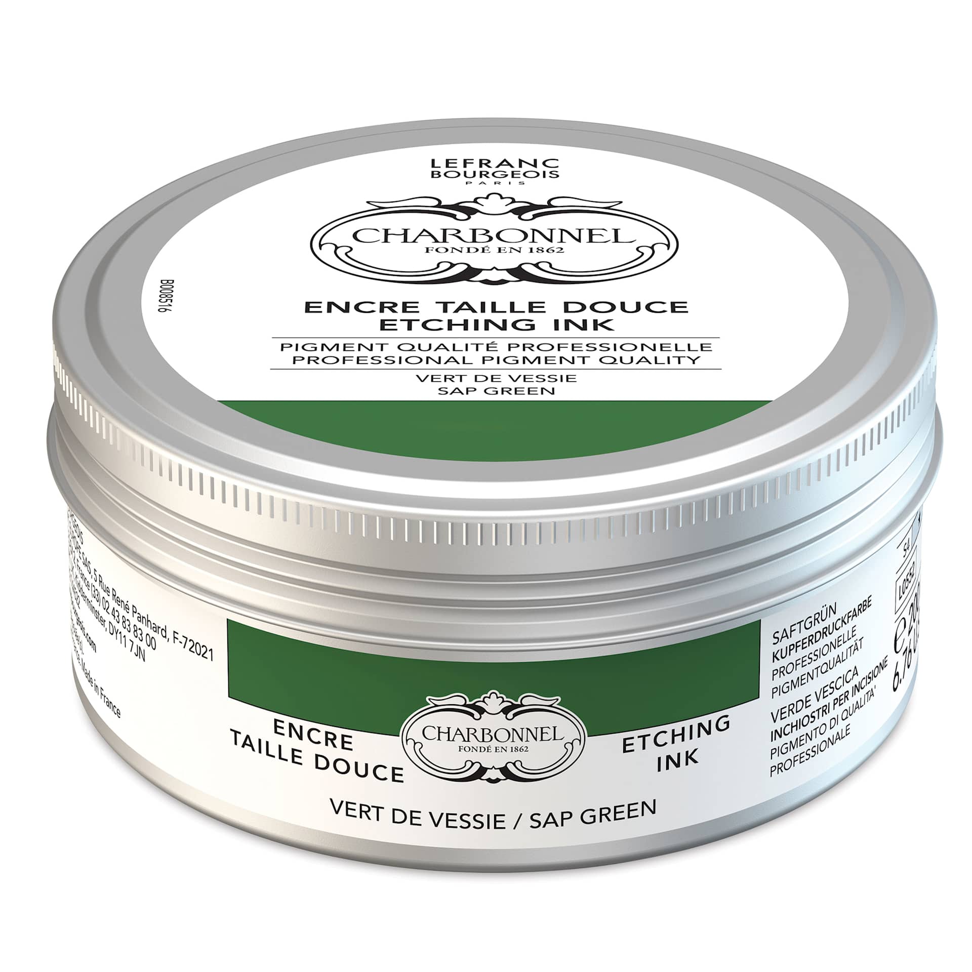 Charbonnel Etching Ink - Sap Green, 200 ml