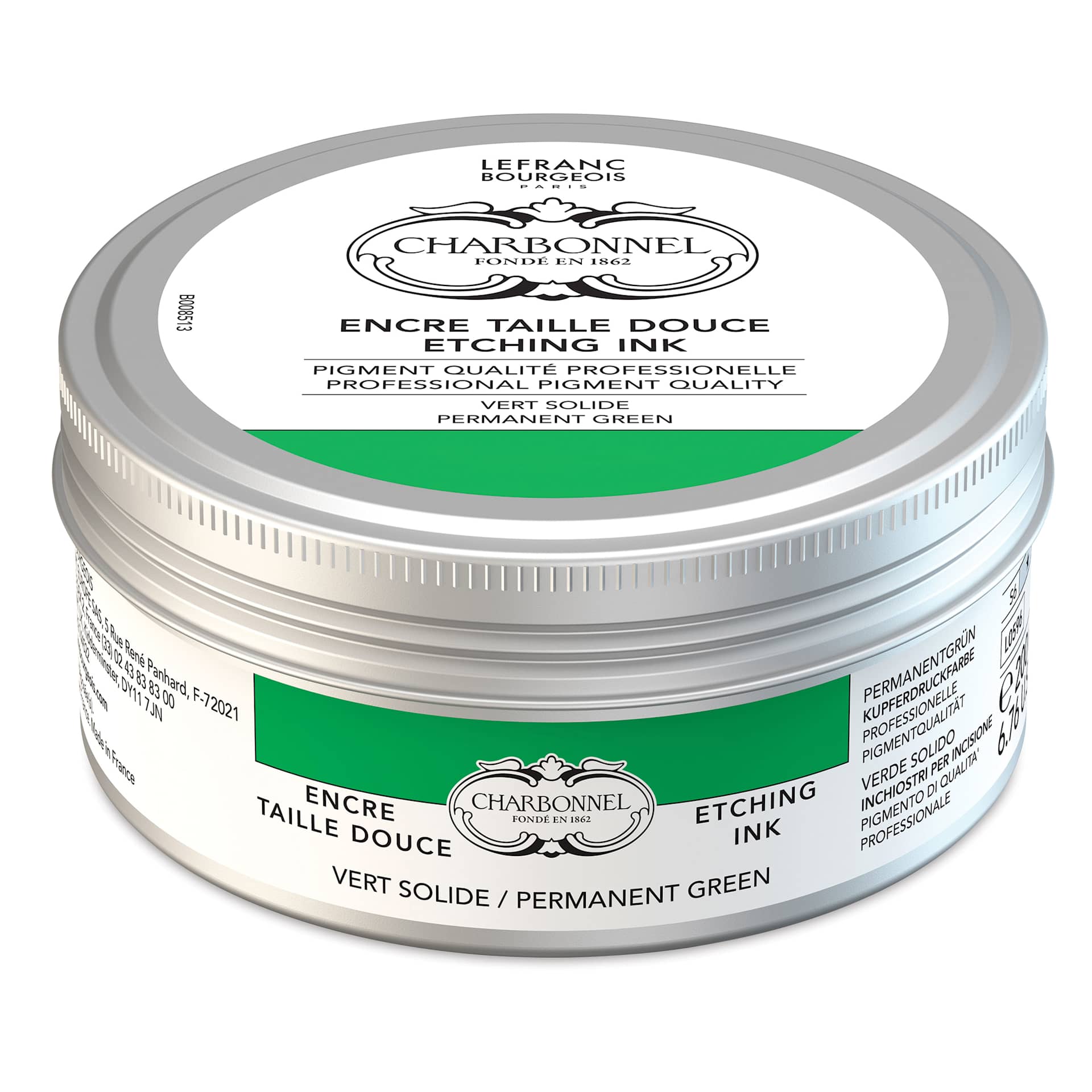 Charbonnel Etching Ink - Permanent Green, 200 ml