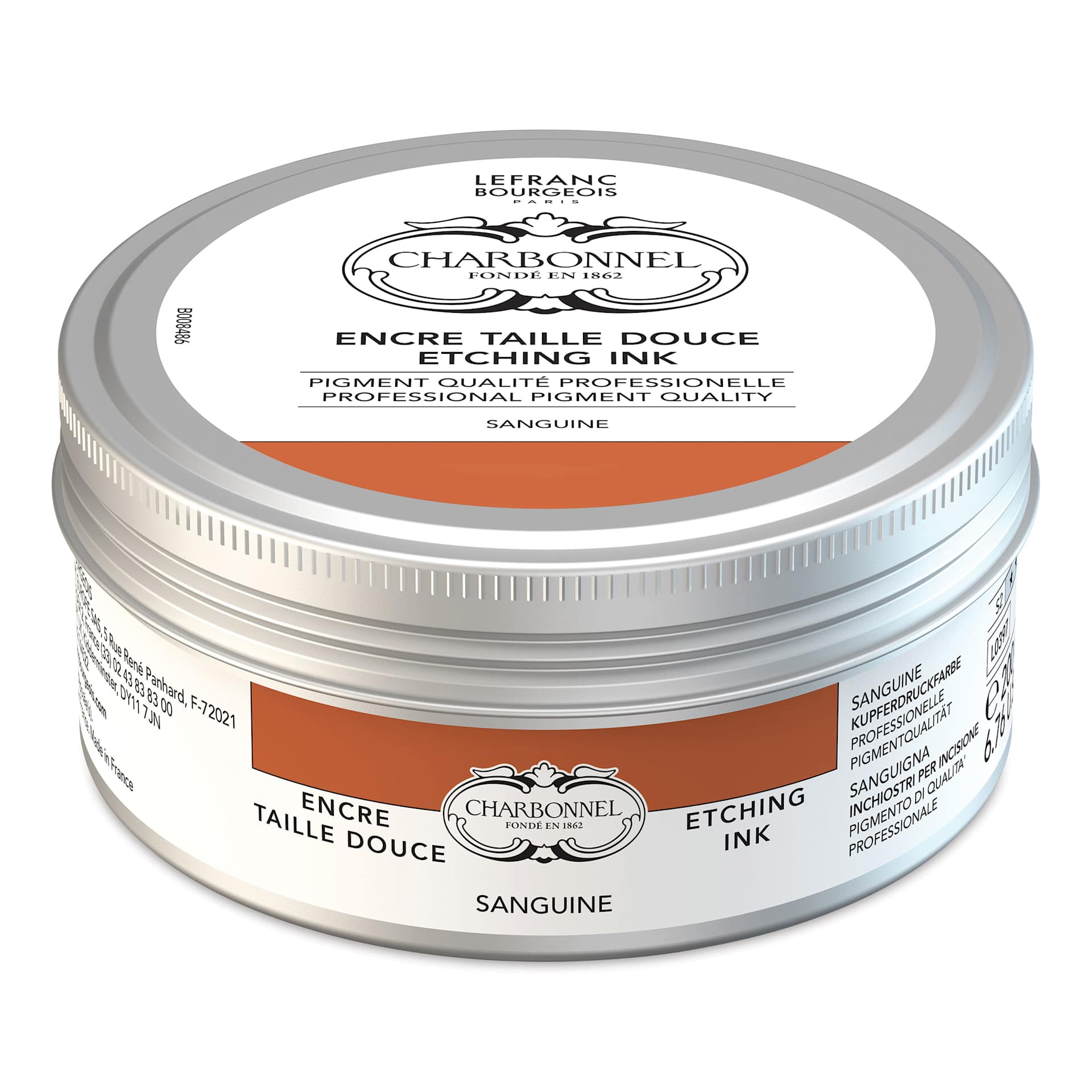 Charbonnel Etching Ink - Sanguine, 200 ml