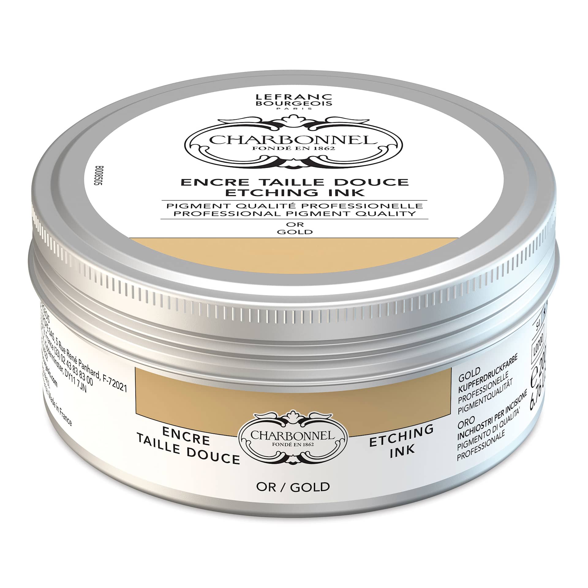 Charbonnel Etching Ink - Gold, 200 ml