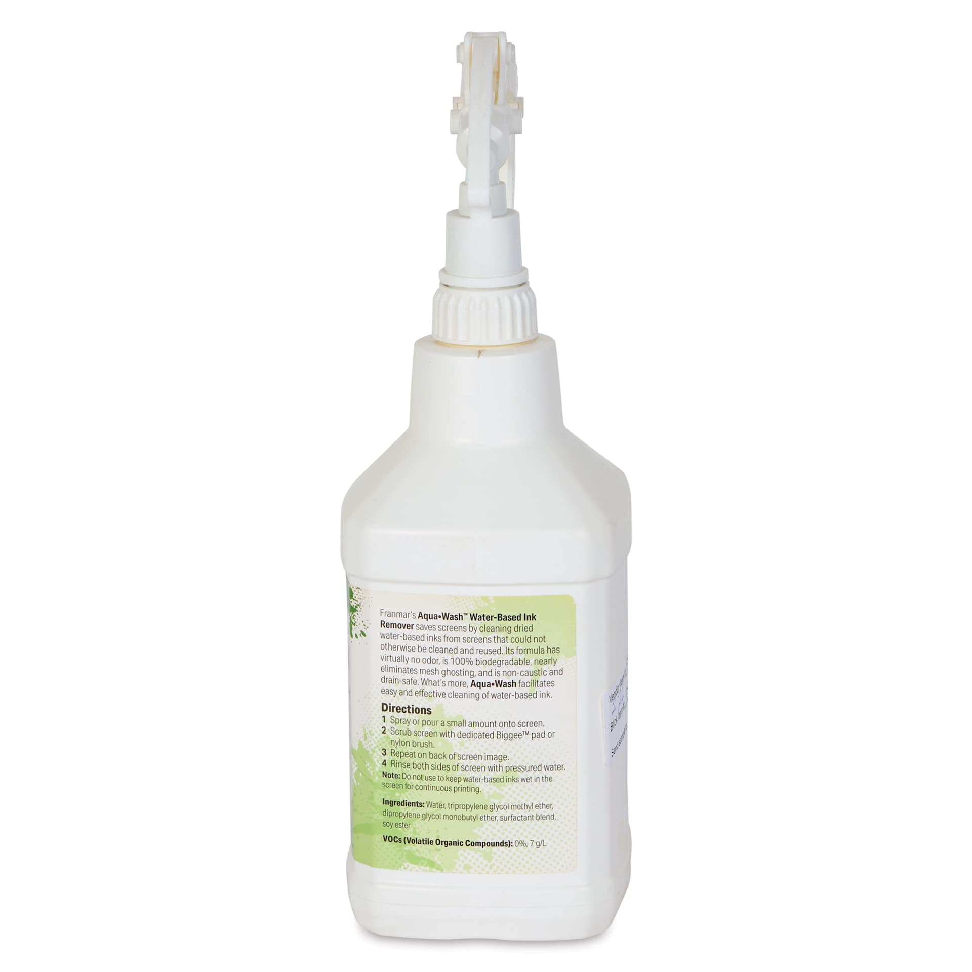 Franmar Aqua-Wash Water-Based Ink Remover - Quart - back