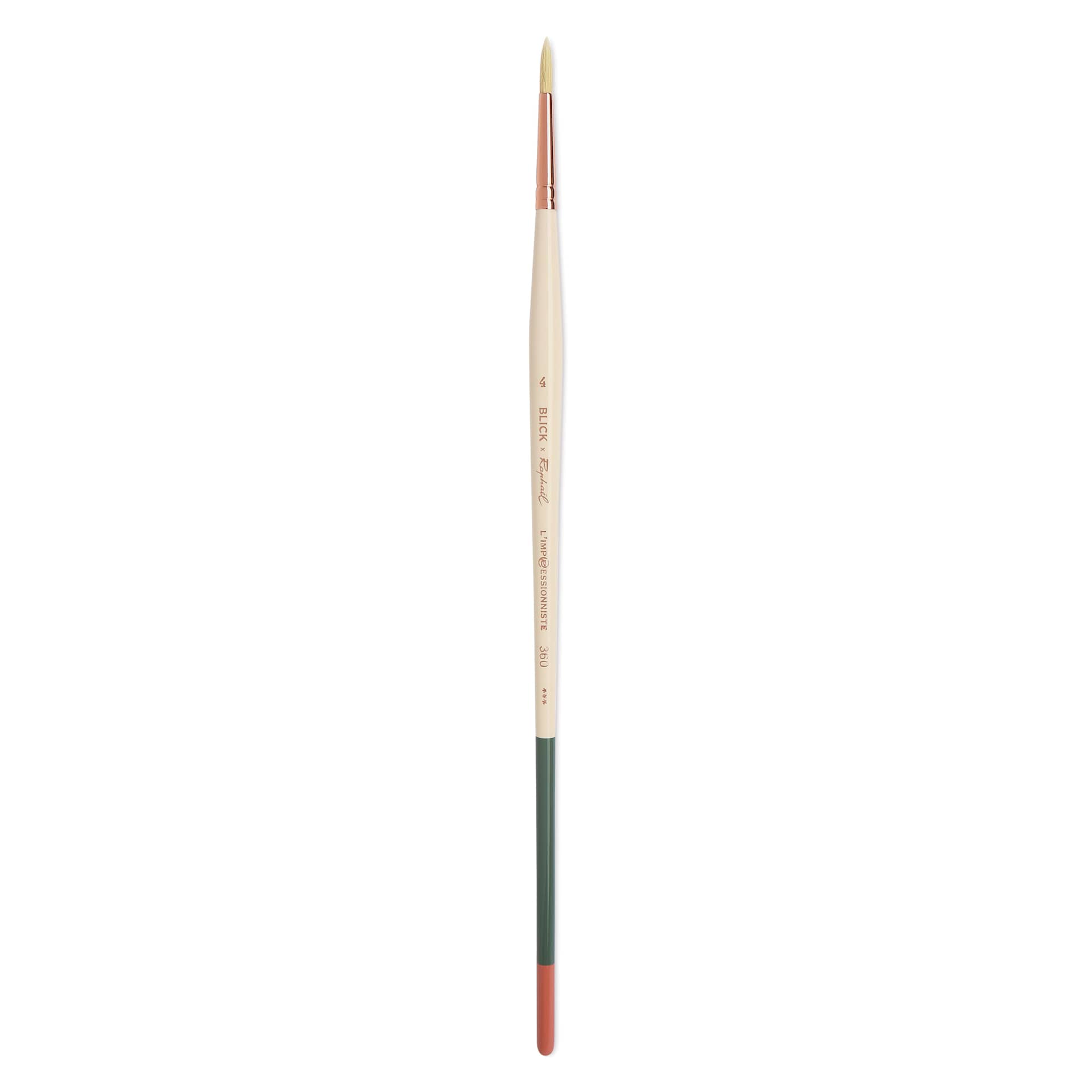 Blick x Raphaël L'Impressionniste Synthetic Bristle Brush - Round, Size 4, Long Handle