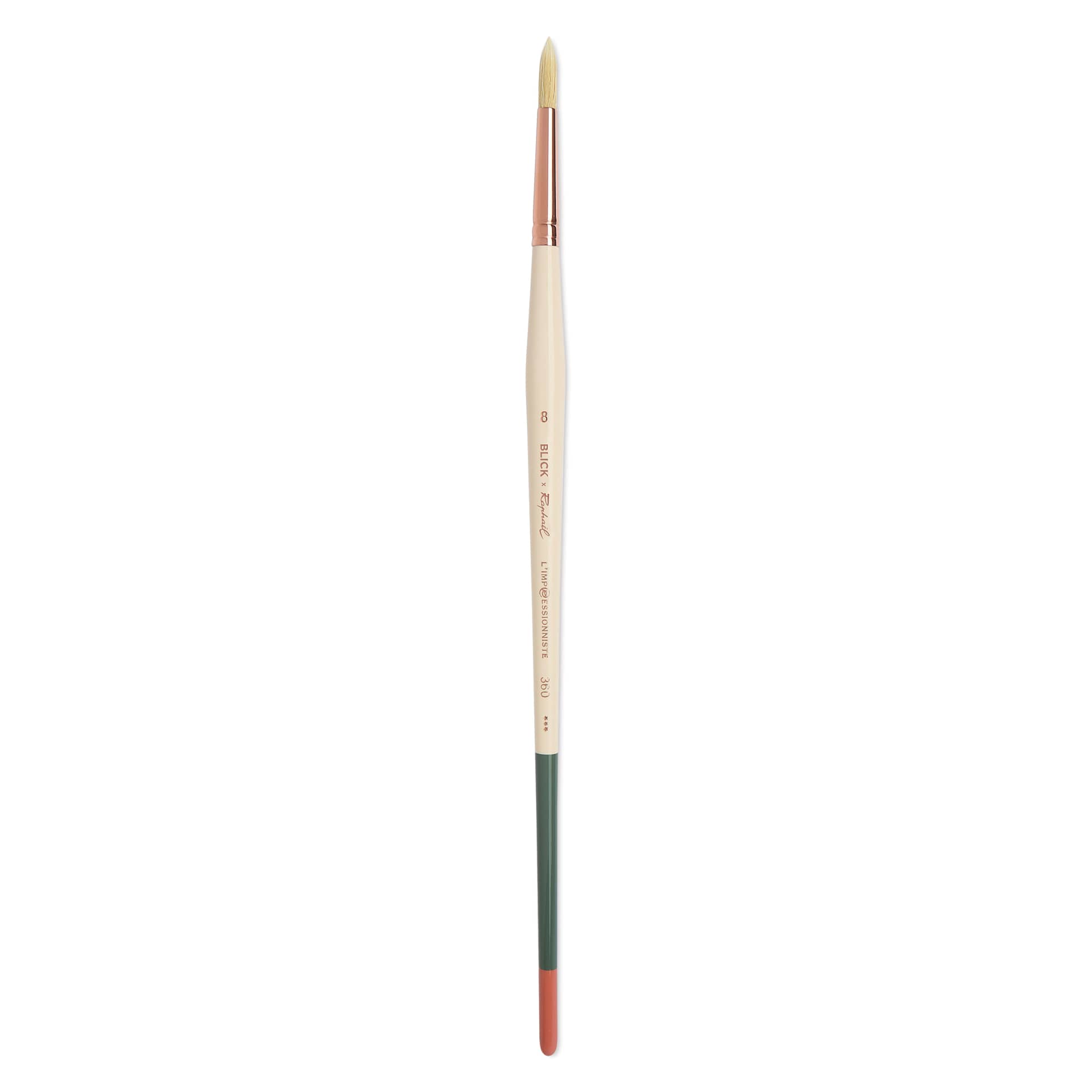 Blick x Raphaël L'Impressionniste Synthetic Bristle Brush - Round, Size 8, Long Handle