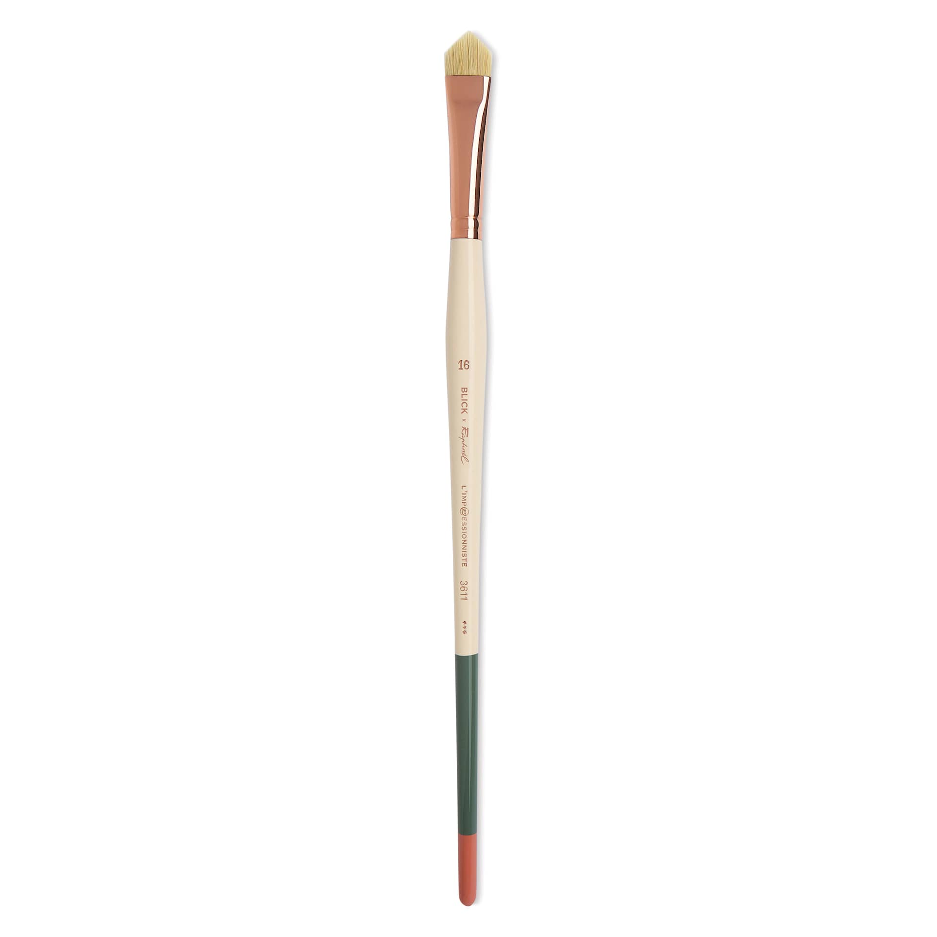 Blick x Raphaël L'Impressionniste Synthetic Bristle Brush - Double Edged, Size 16, Long Handle