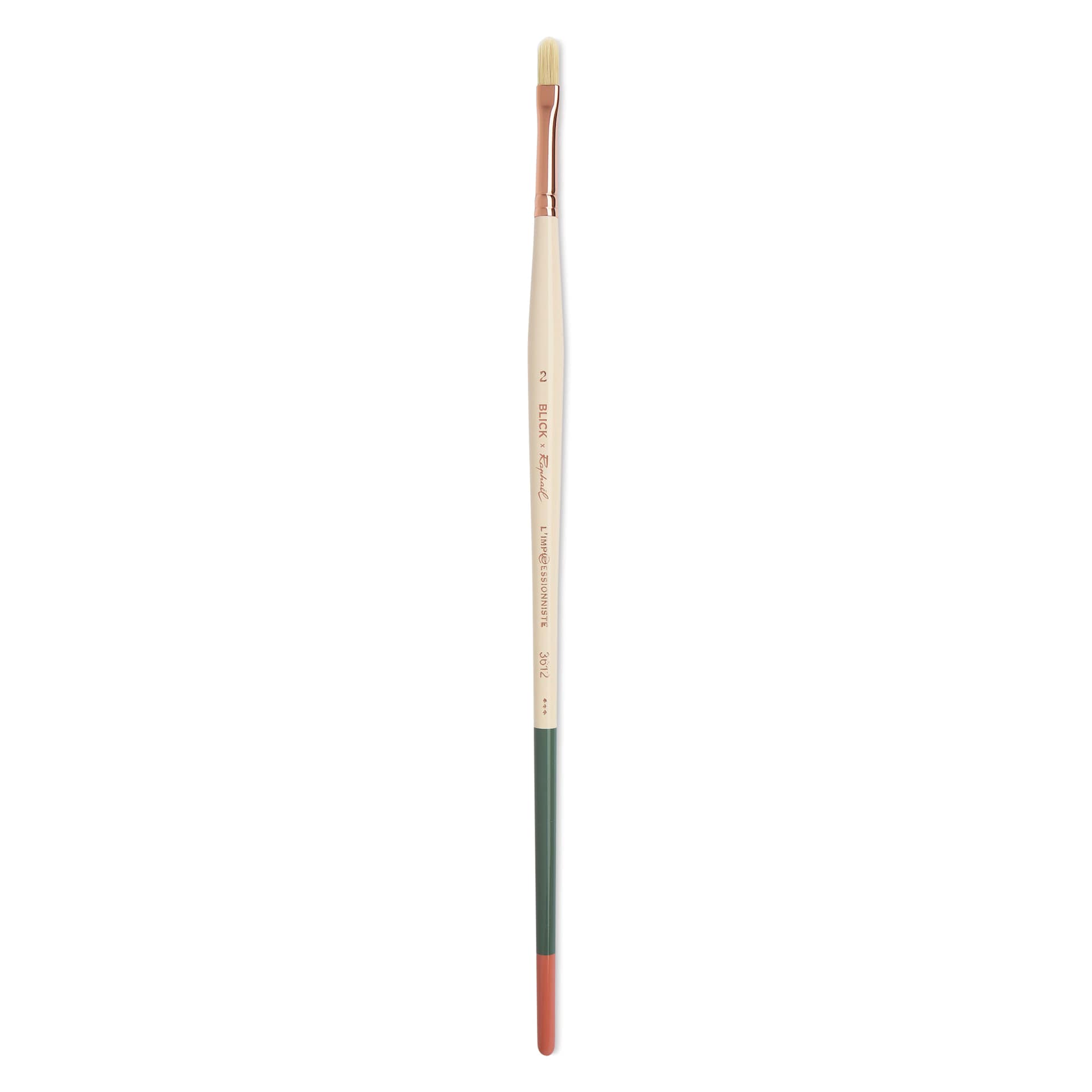Blick x Raphaël L'Impressionniste Synthetic Bristle Brush - Filbert, Size 2, Long Handle