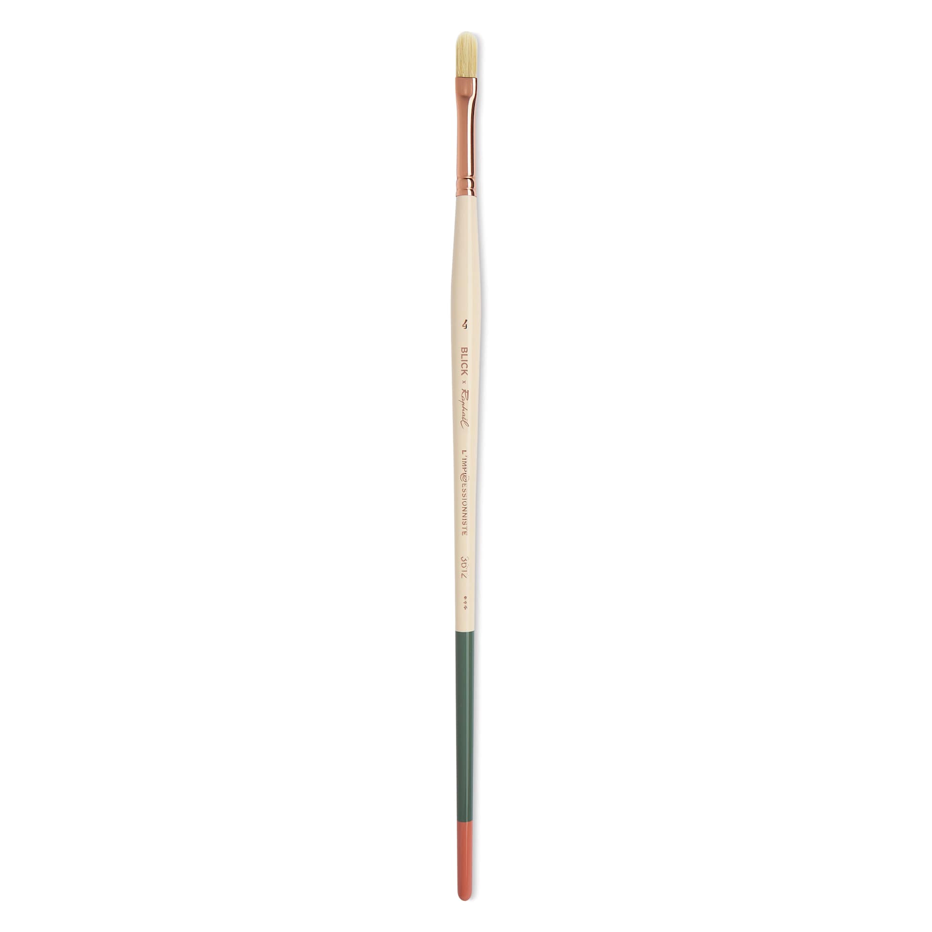 Blick x Raphaël L'Impressionniste Synthetic Bristle Brush - Filbert, Size 4, Long Handle