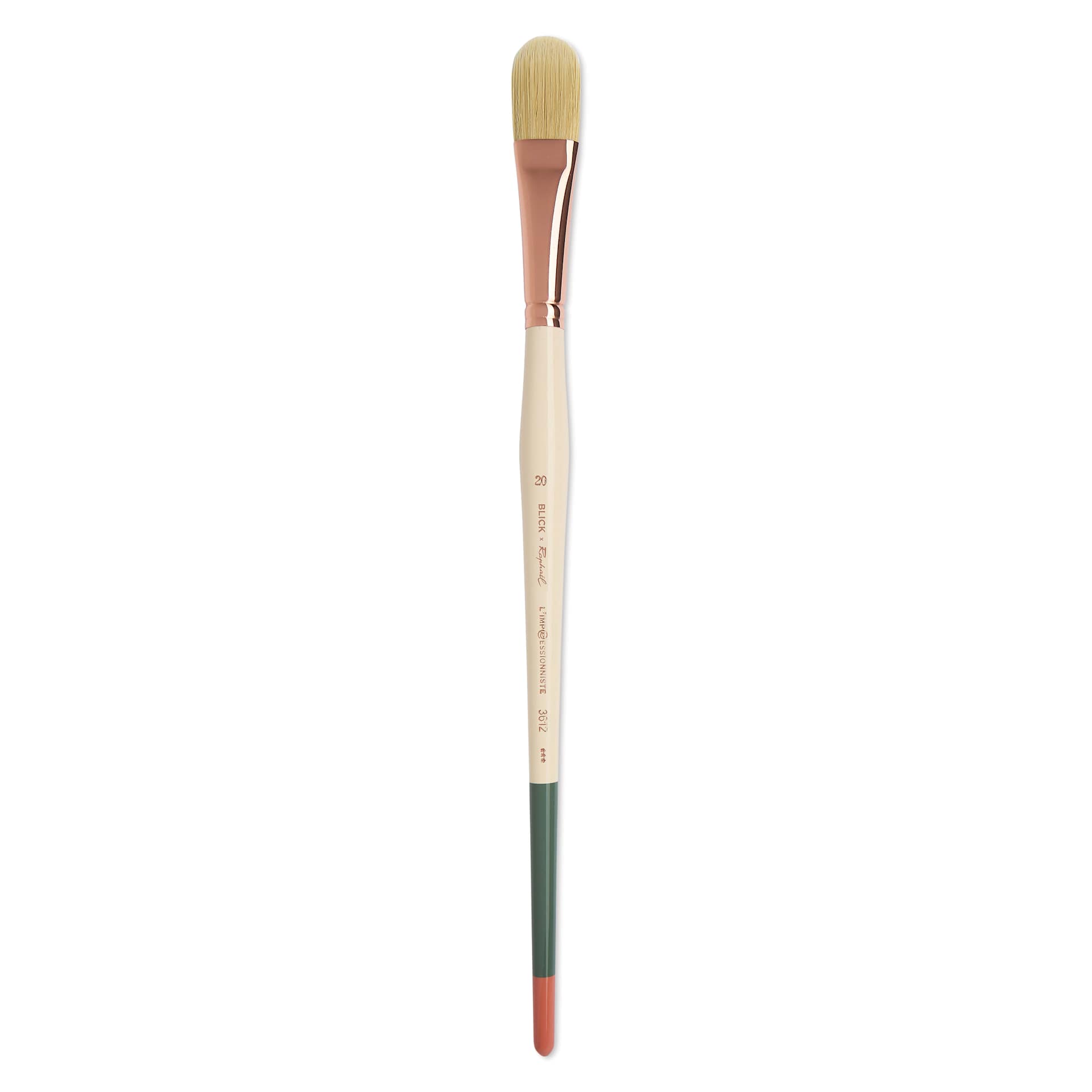 Blick x Raphaël L'Impressionniste Synthetic Bristle Brush - Filbert, Size 20, Long Handle