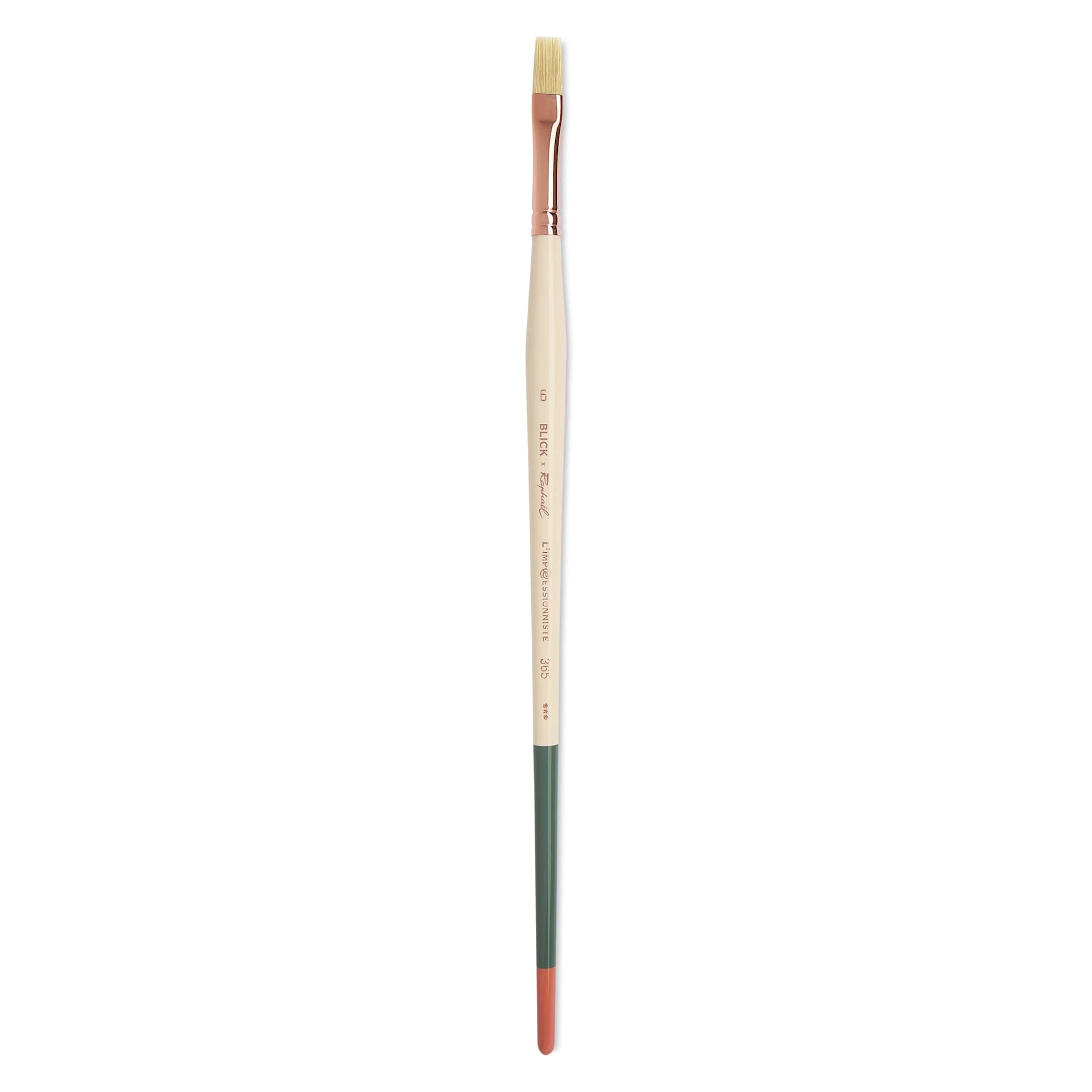 Blick x Raphaël L'Impressionniste Synthetic Bristle Brush - Flat, Size 6, Long Handle