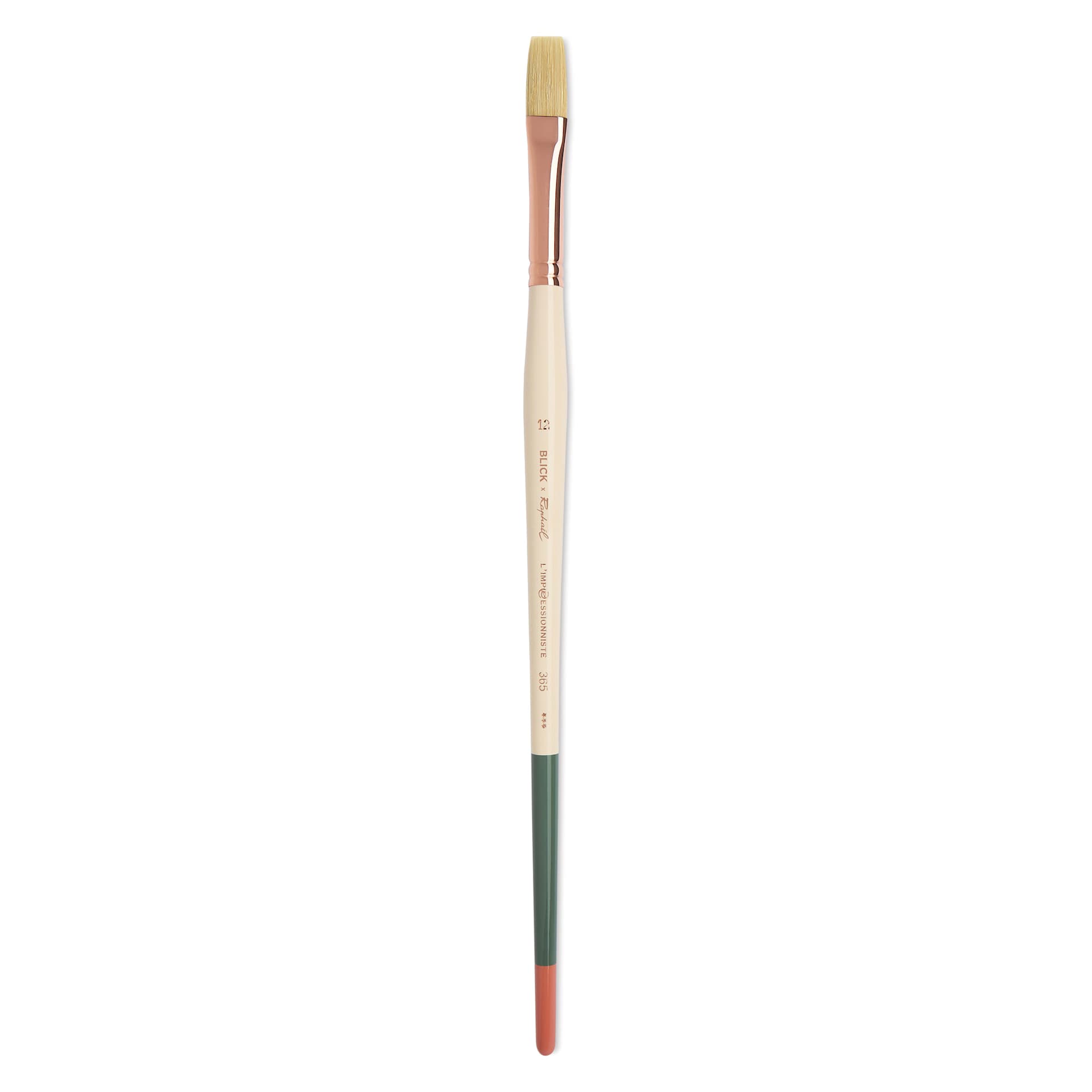 Blick x Raphaël L'Impressionniste Synthetic Bristle Brush - Flat, Size 12, Long Handle