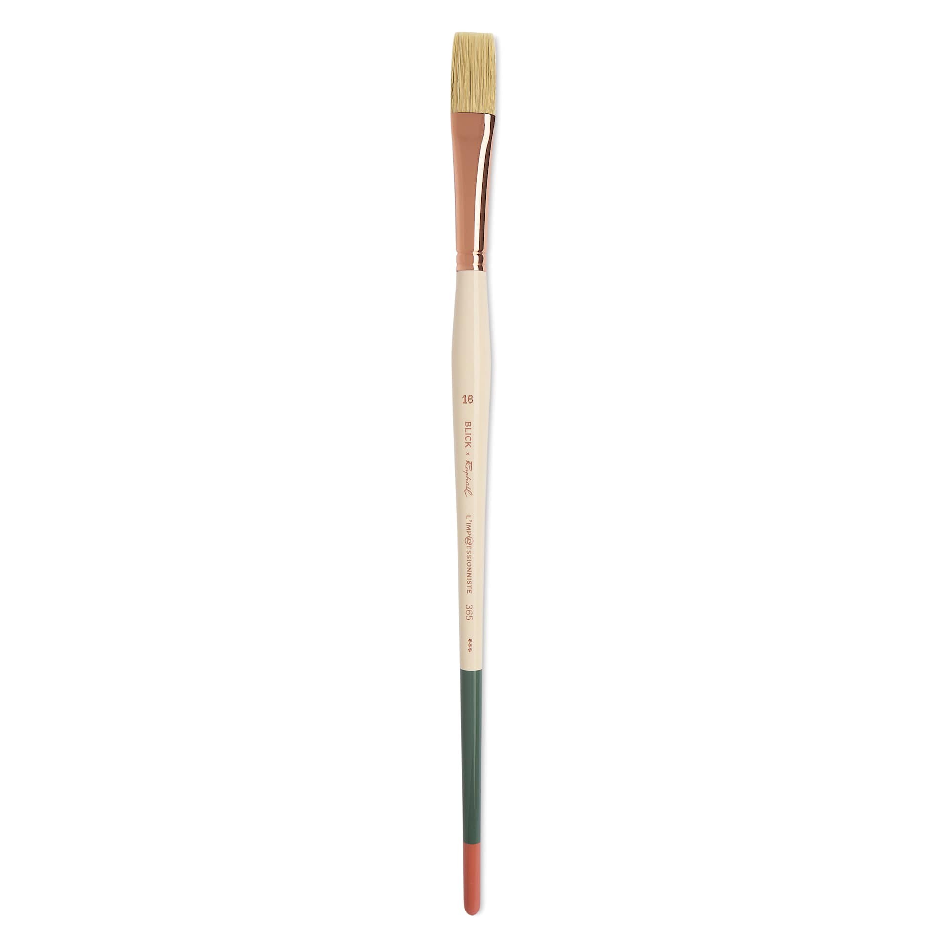 Blick x Raphaël L'Impressionniste Synthetic Bristle Brush - Flat, Size 16, Long Handle