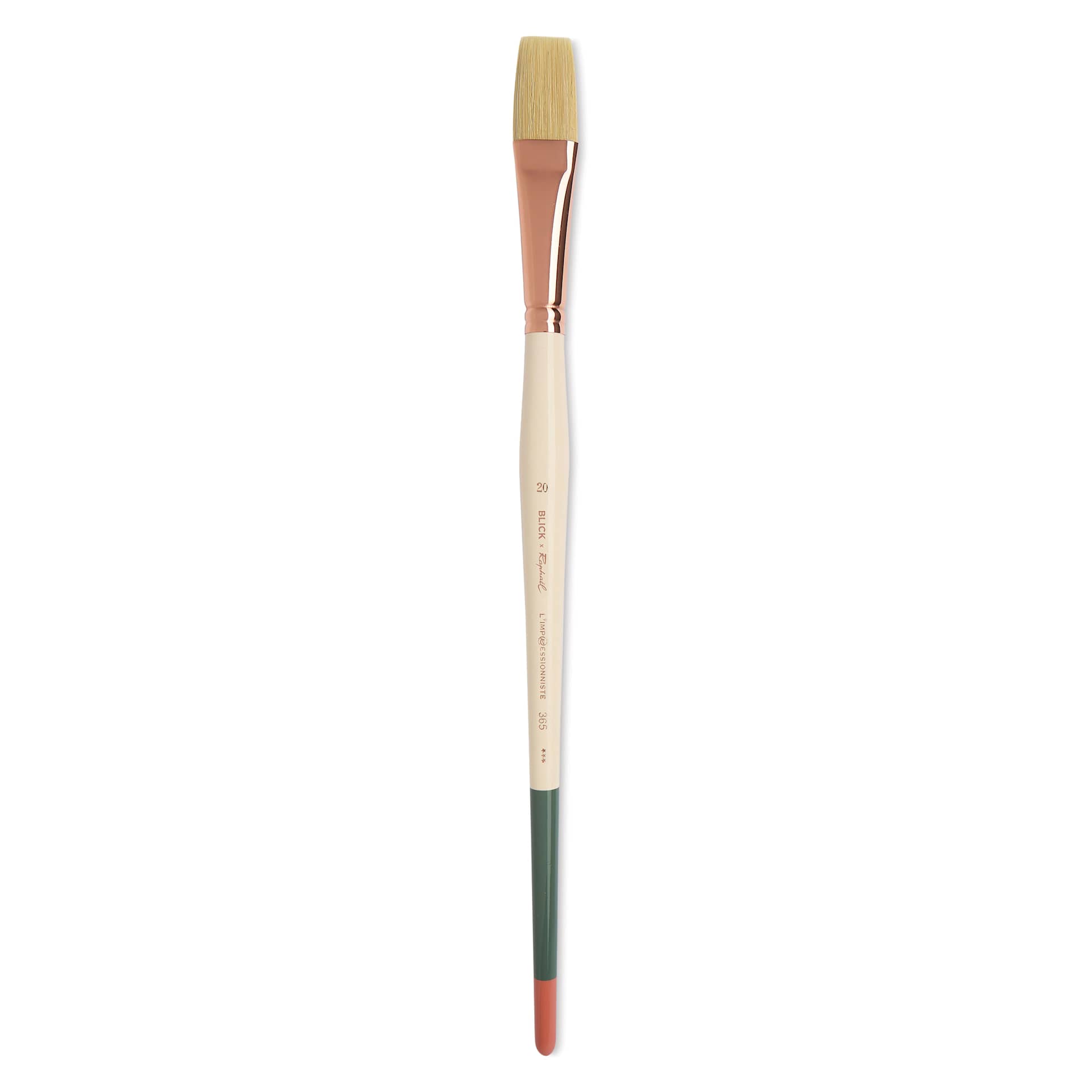 Blick x Raphaël L'Impressionniste Synthetic Bristle Brush - Flat, Size 20, Long Handle