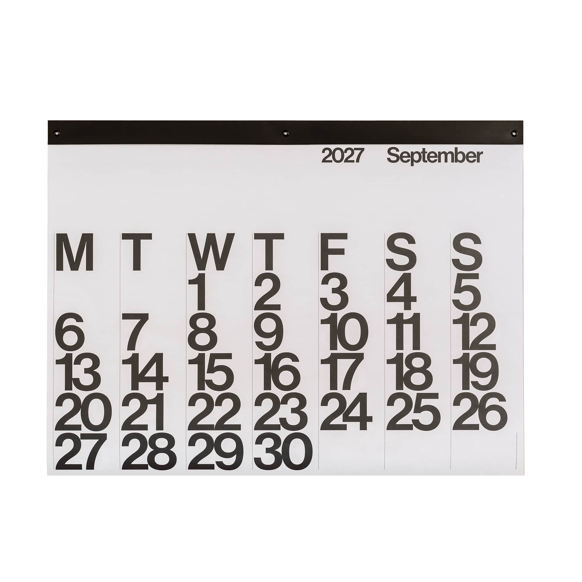 Stendig 2027 Wall Calendar, September
