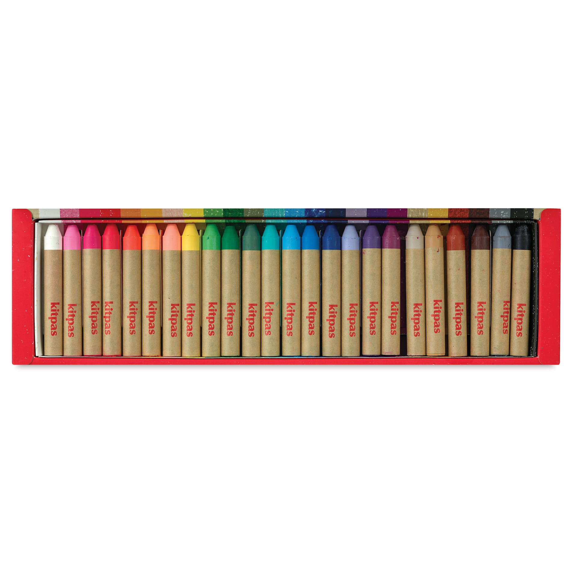 Kitpas Rice Wax Crayons - Assorted, Set of 24