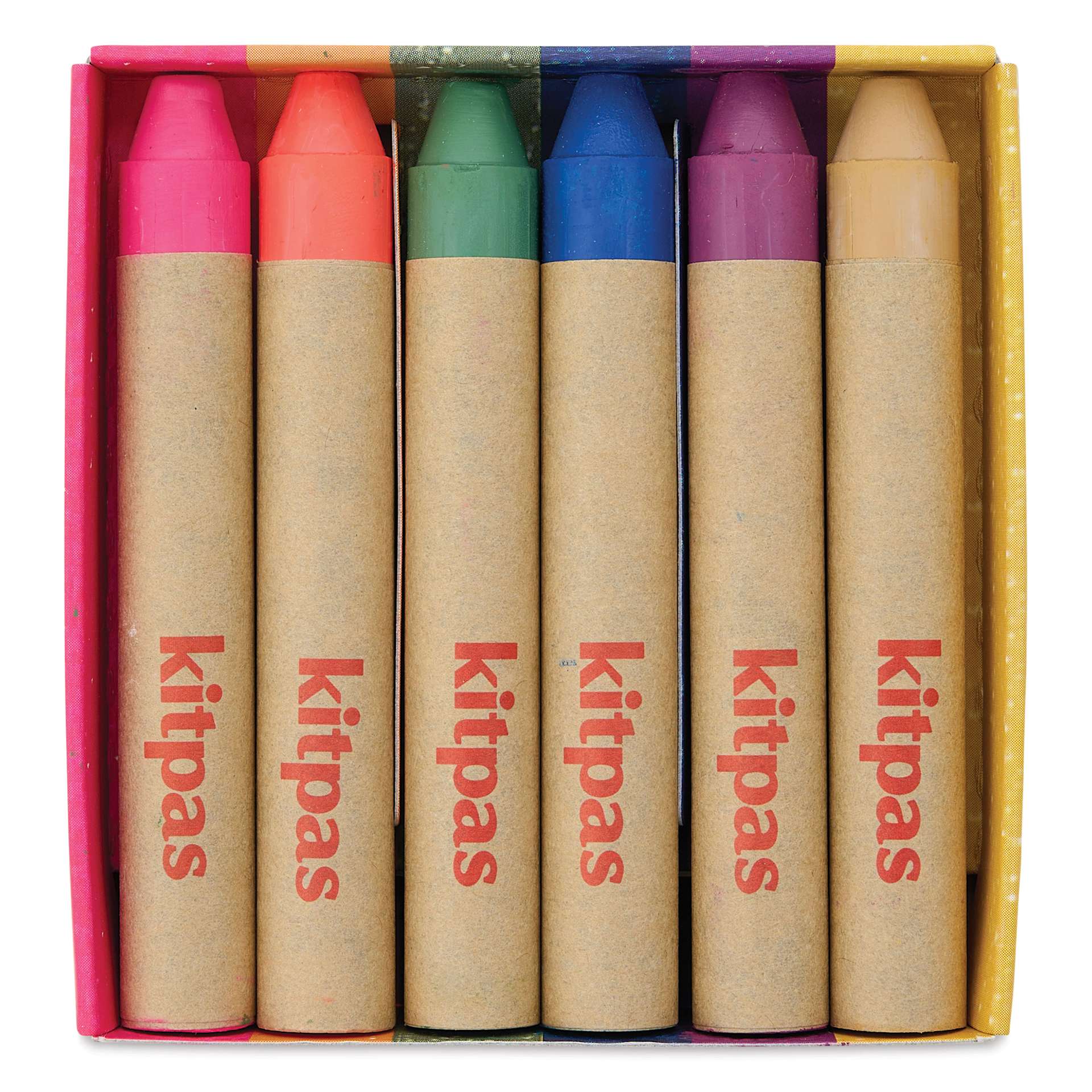 Kitpas by Artist Rice Wax Crayon Set - Nature, Set of 6, contents