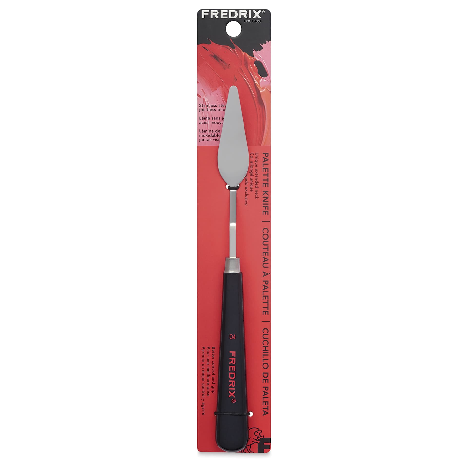 Front of Fredrix Painting Knife - 04 in package