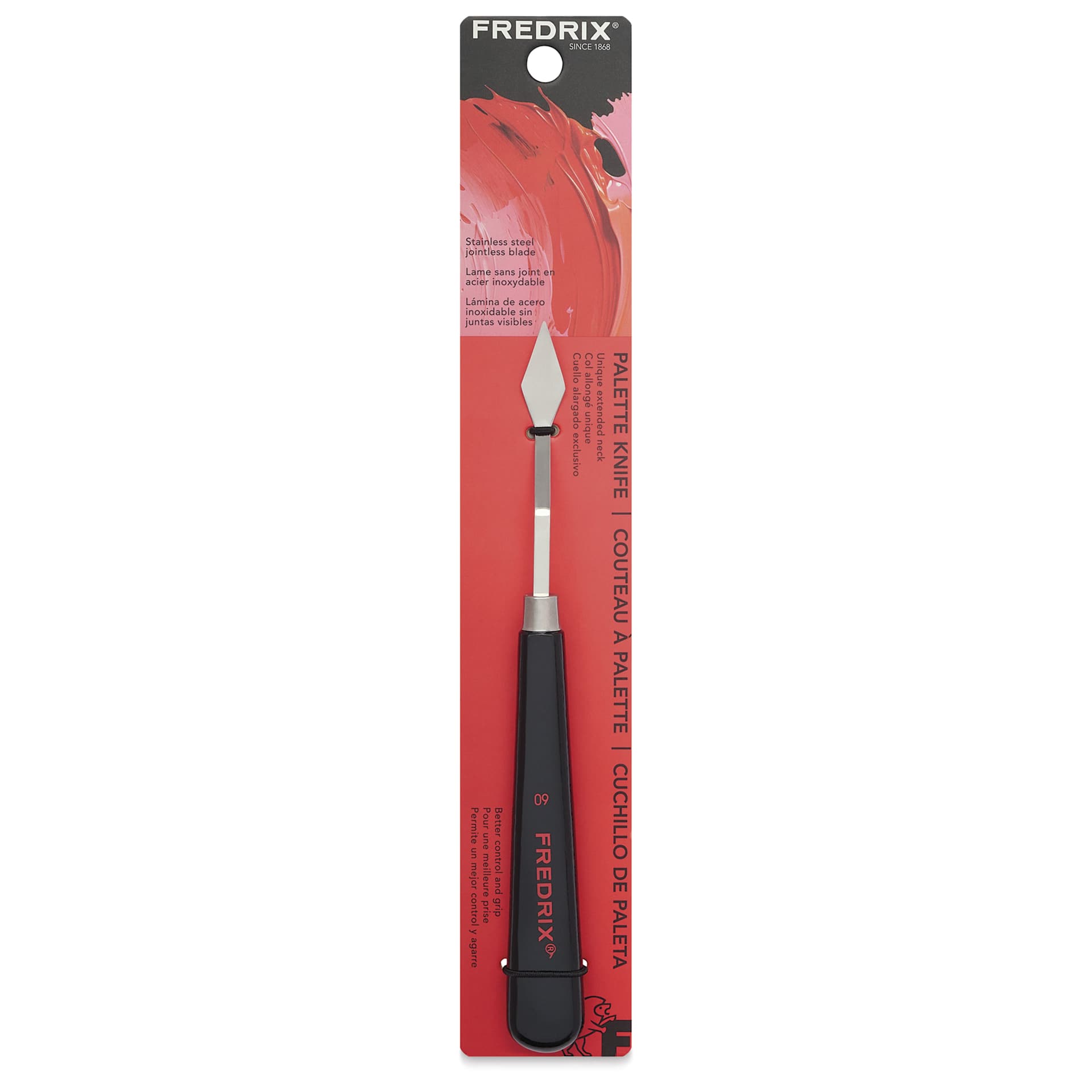 Front of Fredrix Painting Knife - 09 in package