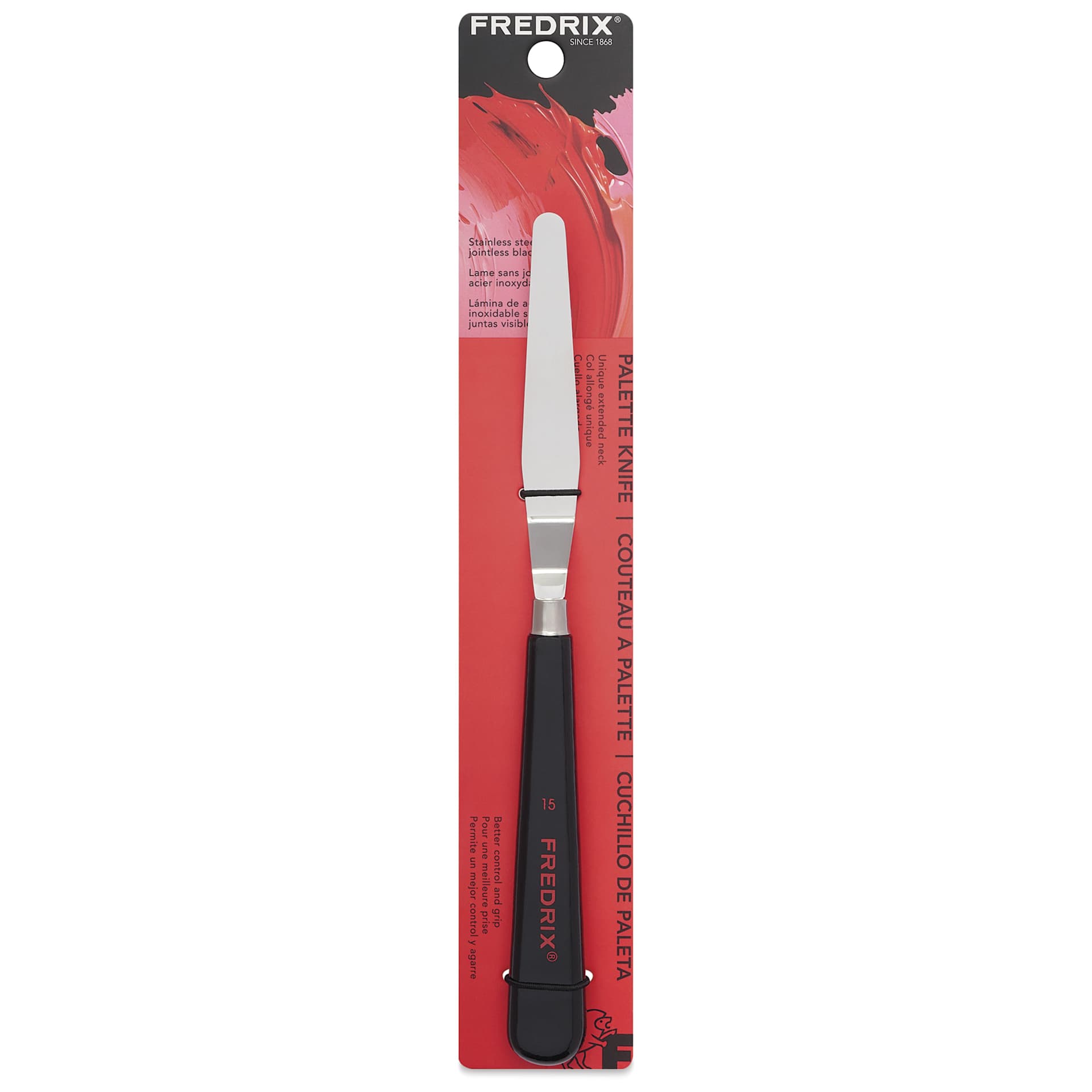 Front of Fredrix Painting Knife - 15 in package