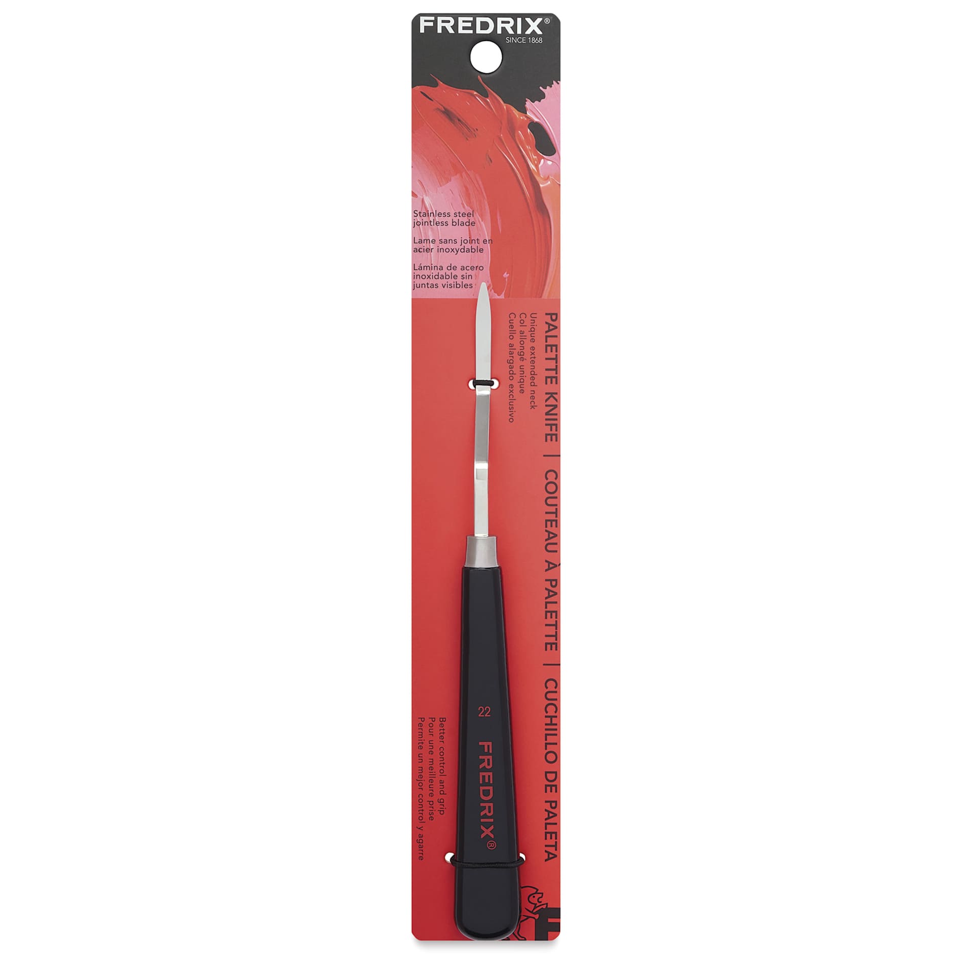 Front of Fredrix Painting Knife - 22 in package