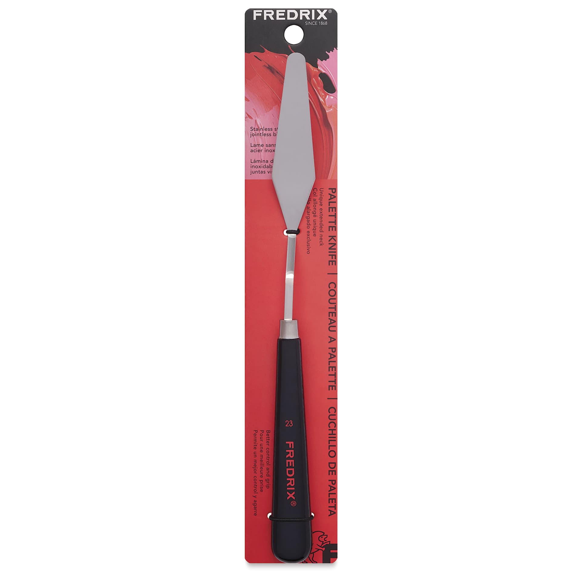 Front of Fredrix Painting Knife - 23 in package