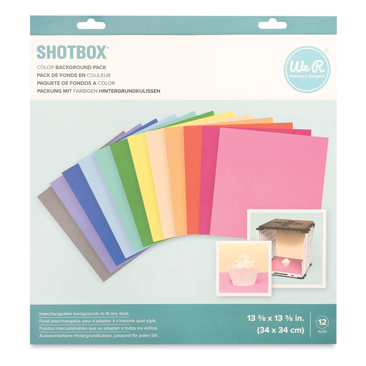 We R Memory Keepers ShotBox Color Backgrounds (Front of packaging)