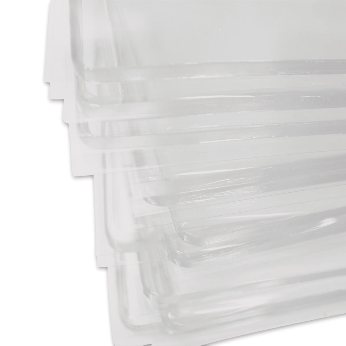 Gelli Arts Gel Printing Plates - 8" x 10", Pkg of 11, close-up of the plates out of the box