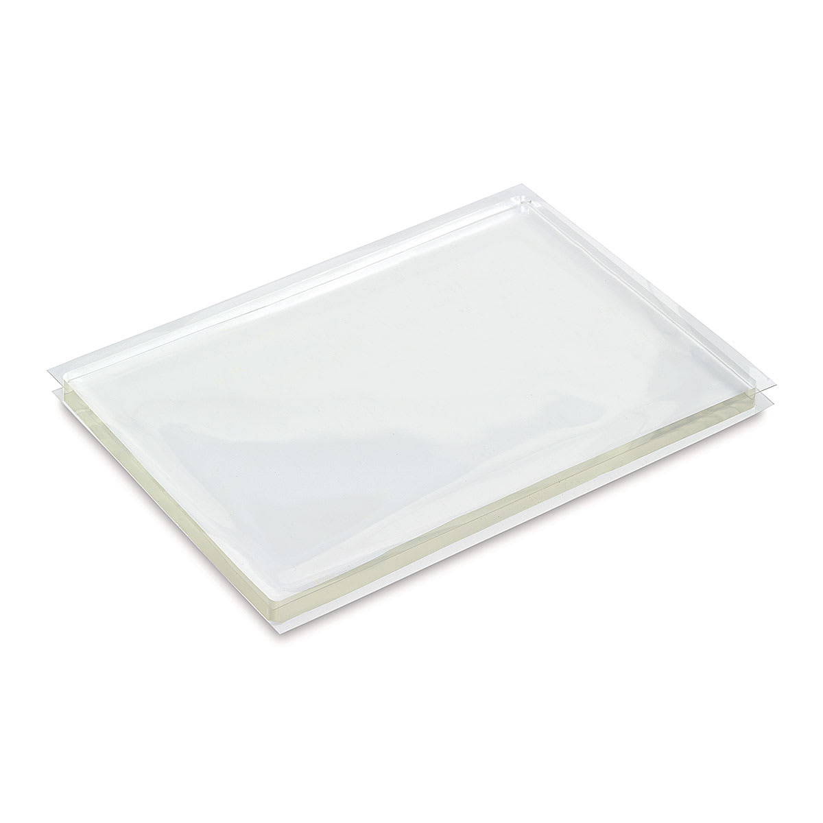 Gelli Arts Gel Printing Plate - 5" x 7" x 3/8", Rectangle, plate laid out