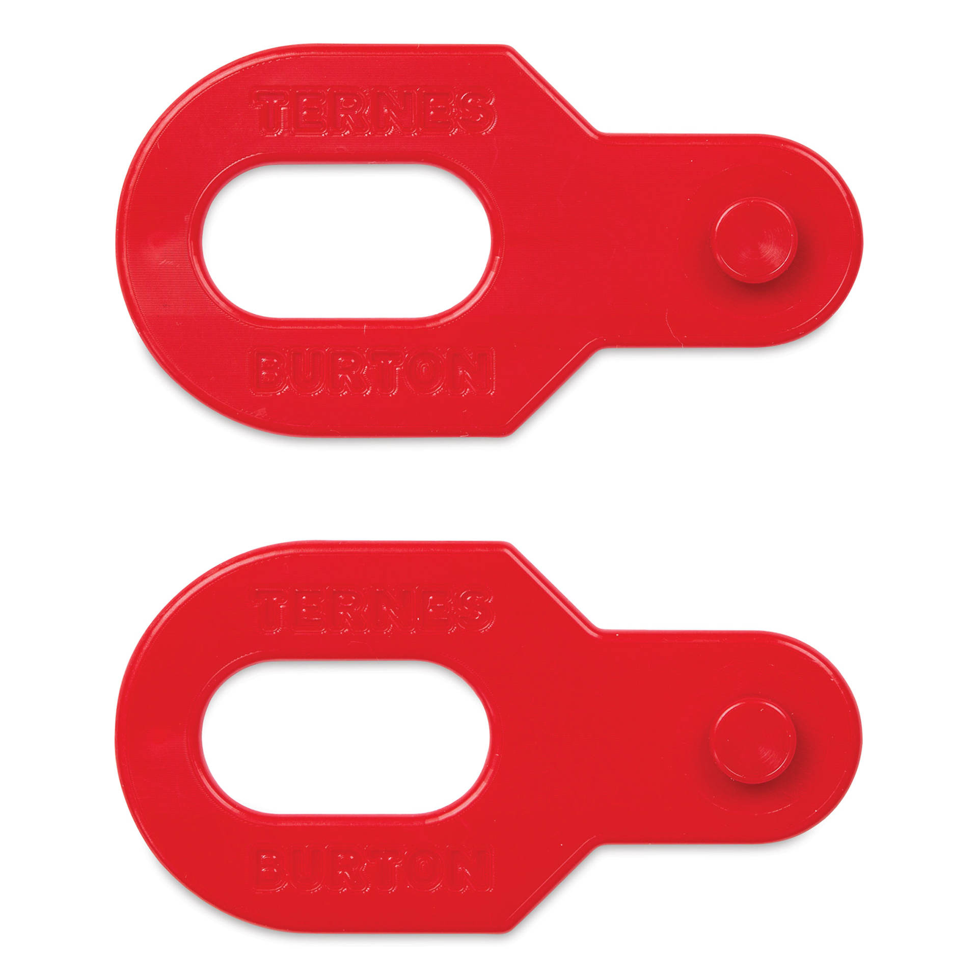 Ternes-Burton Plastic Register Pins - Red, 1/4" x 0.120", Pkg of 2