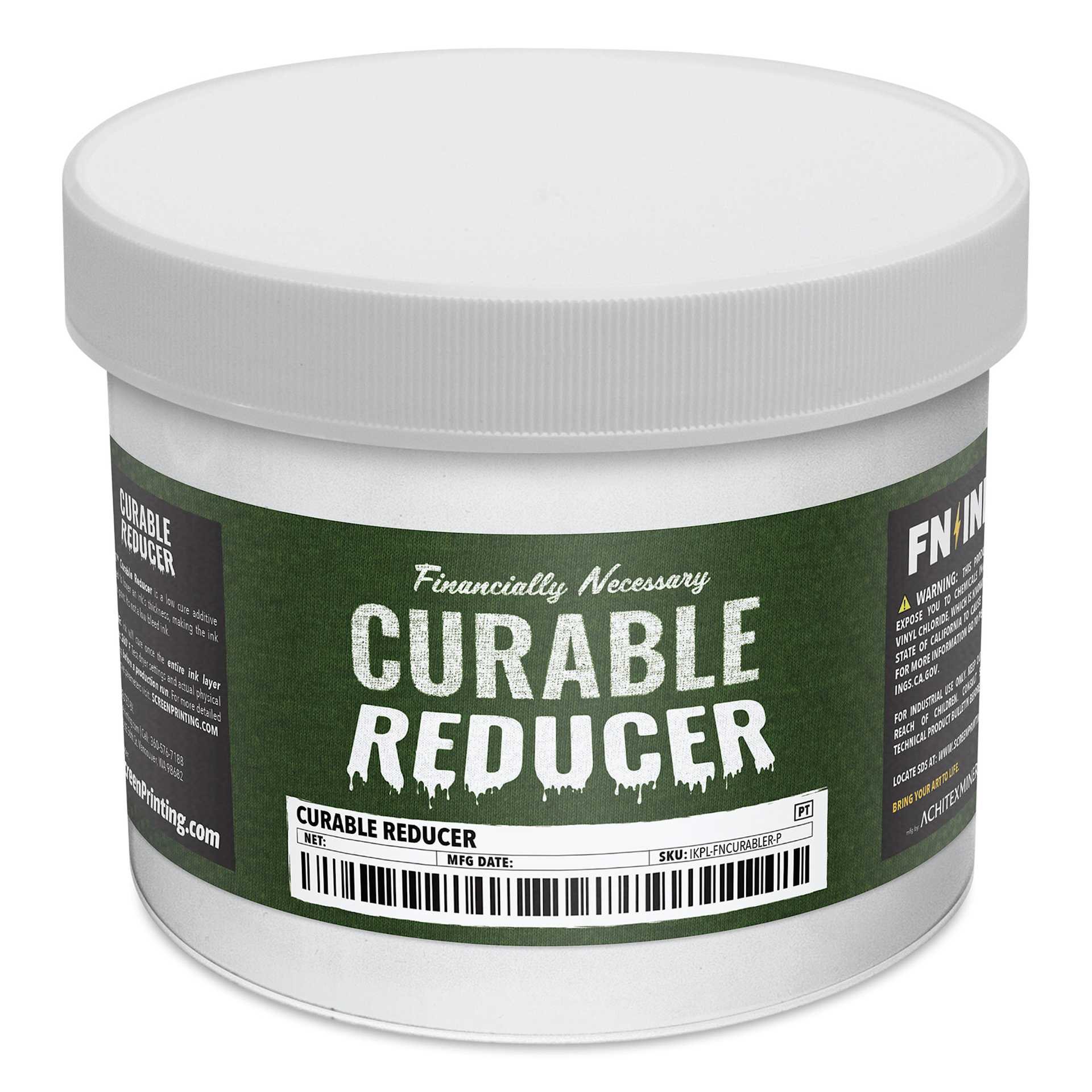 FN Ink Plastisol Screen Printing Ink Curable Reducer - Quart