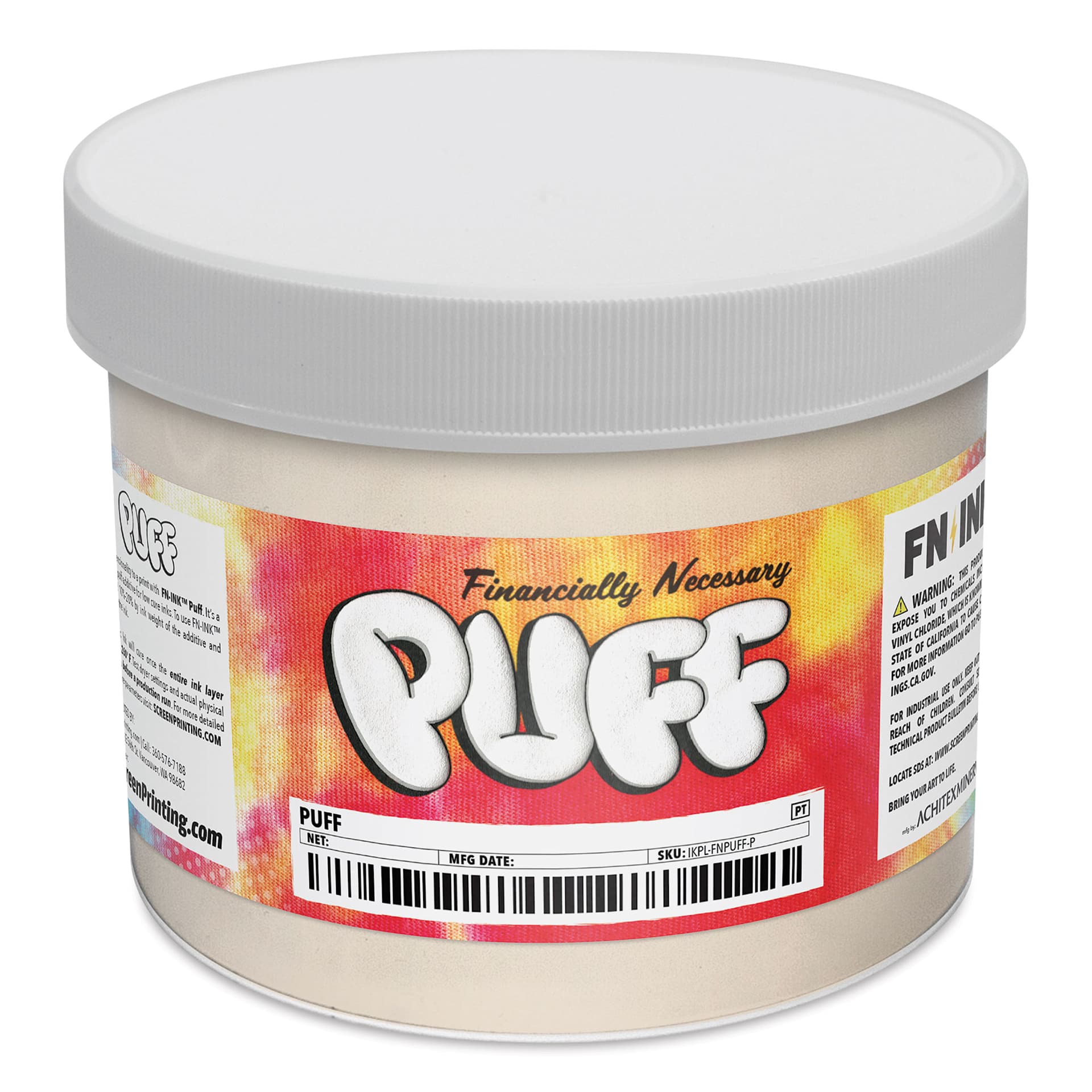 FN Ink Plastisol Screen Printing Ink Puff Additive - Quart