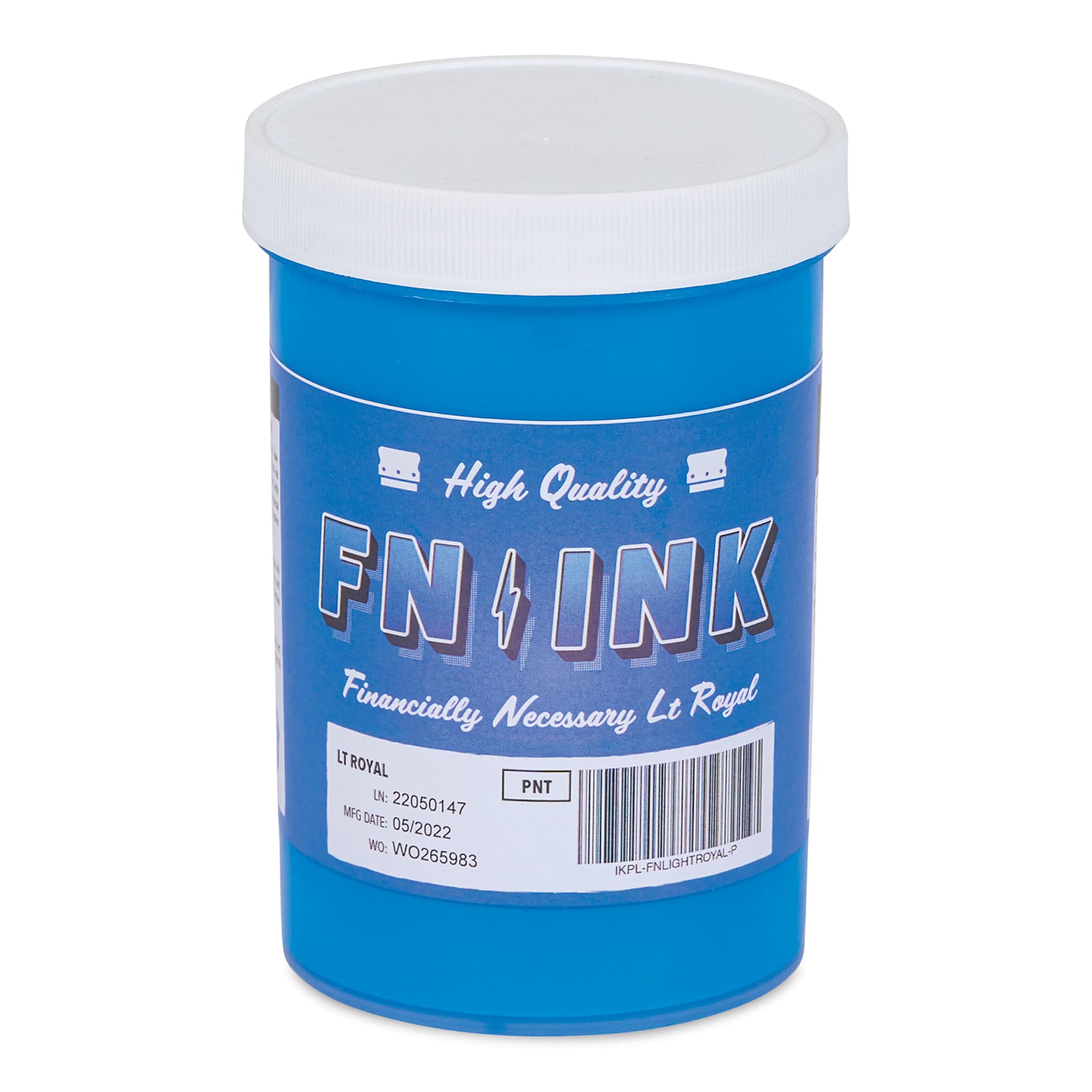 FN Ink Plastisol Screen Printing Ink - Light Royal Blue, Pint