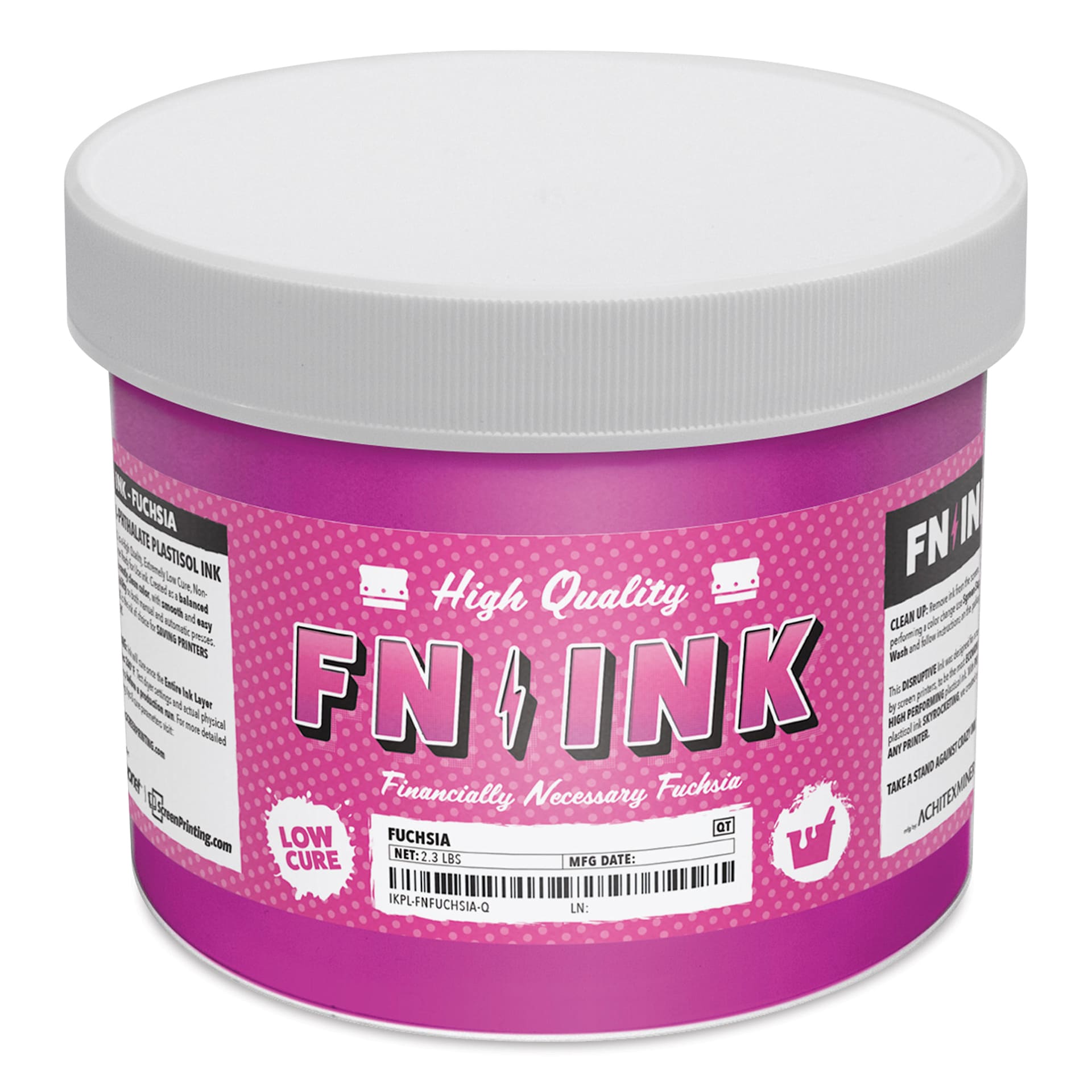 FN Ink Plastisol Screen Printing Ink - Fuchsia, Quart