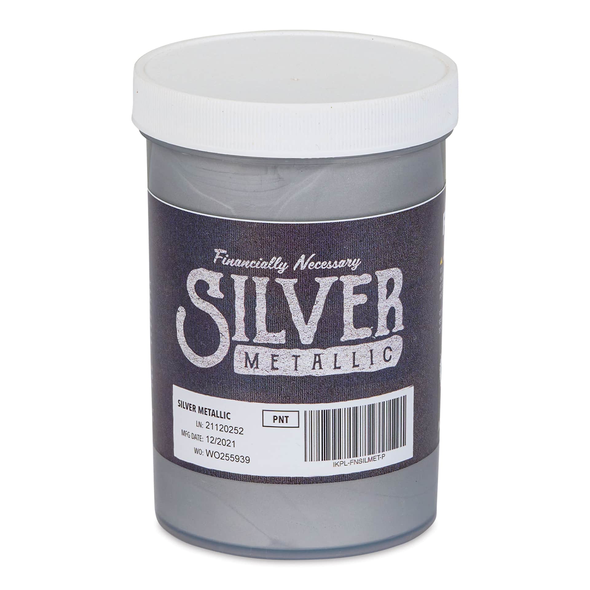 FN Ink Plastisol Screen Printing Ink - Silver Metallic, Pint