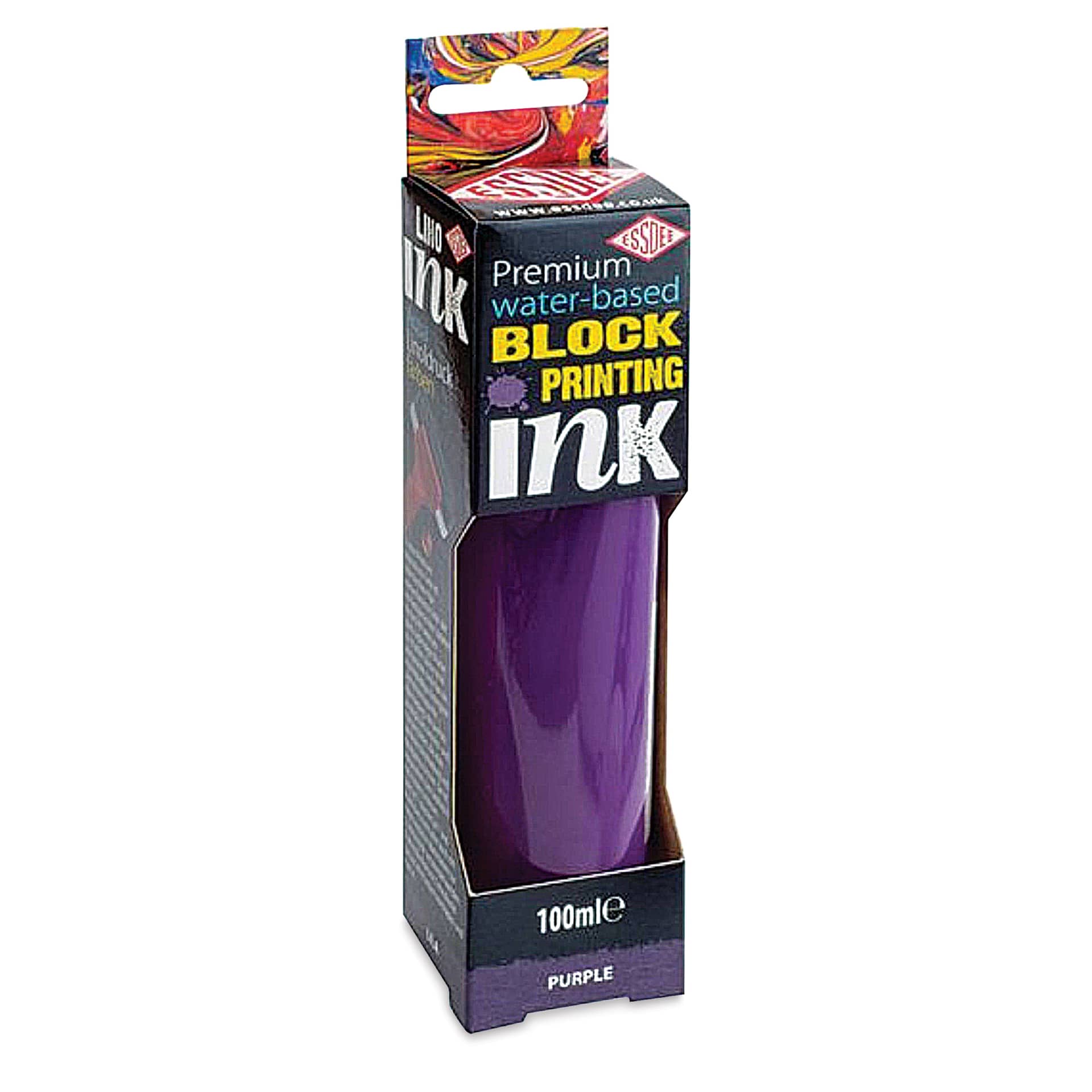 Essdee Premium Water-Based Block Printing Inks - Purple, 100 ml Tube (In package)
