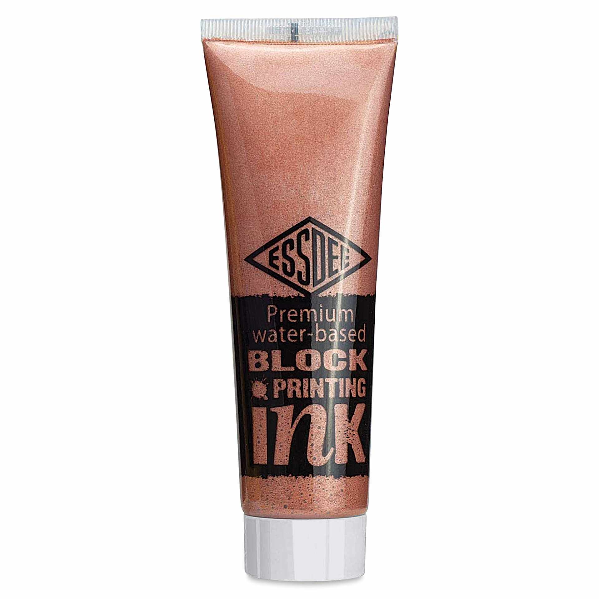 Essdee Premium Water-Based Block Printing Inks - Metallic Bronze, 100 ml Tube