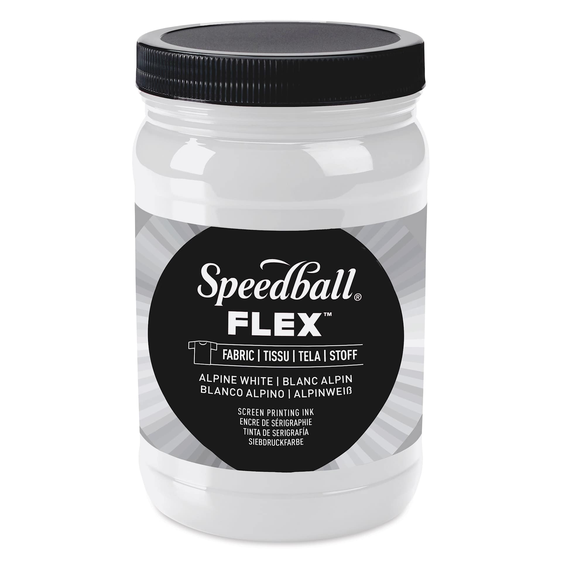 Speedball Flex Screen Printing Fabric Ink - Alpine White, 32 oz