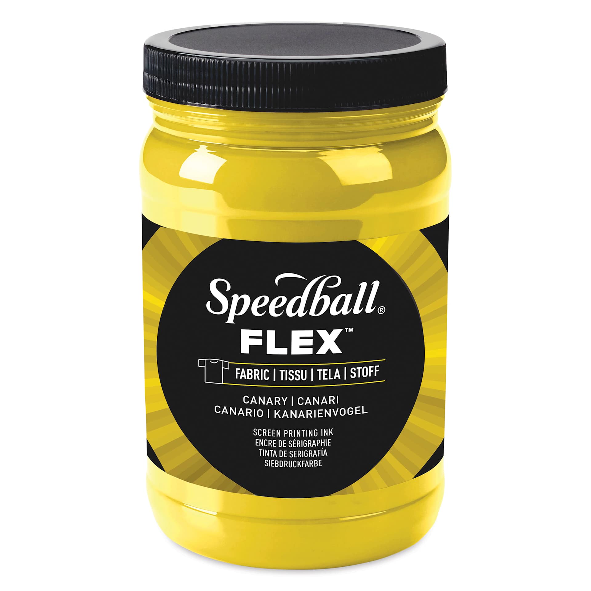 Speedball Flex Screen Printing Fabric Ink - Canary, 32 oz