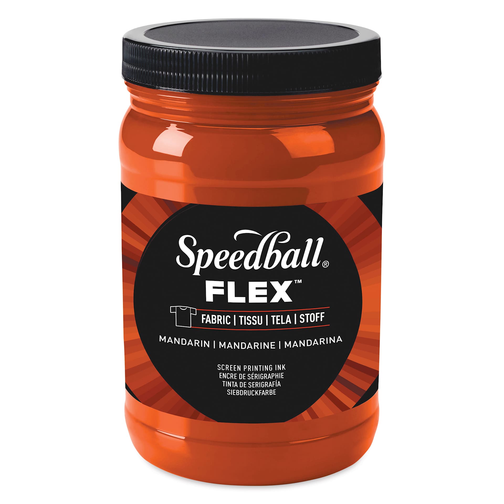 Speedball Flex Screen Printing Fabric Ink - Mandarin, 32 oz