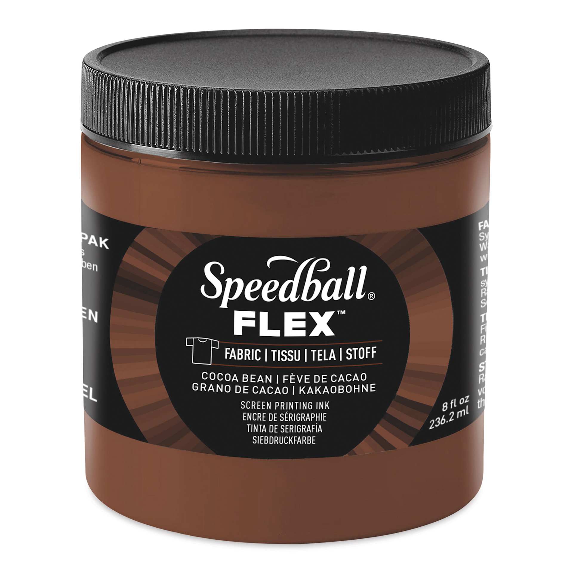 Speedball Flex Screen Printing Fabric Ink - Cocoa Bean, 8 oz