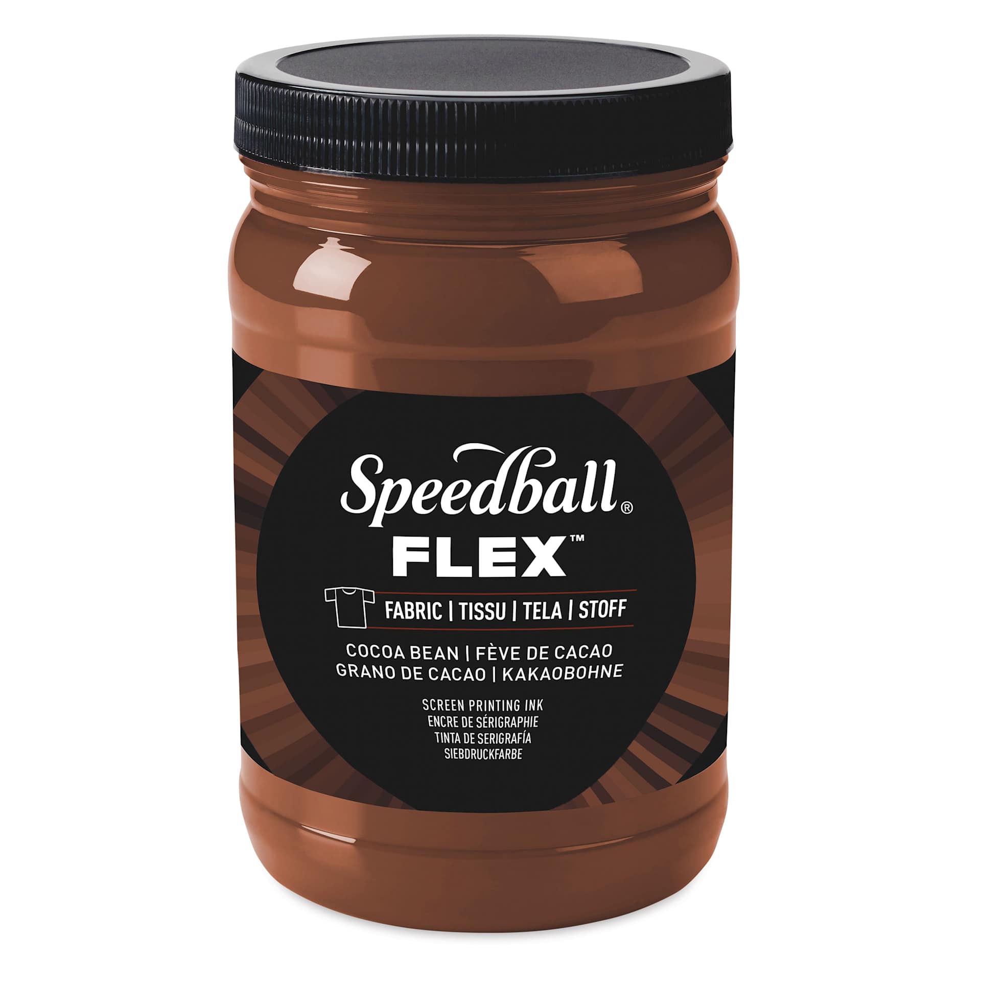 Speedball Flex Screen Printing Fabric Ink - Cocoa Bean, 32 oz