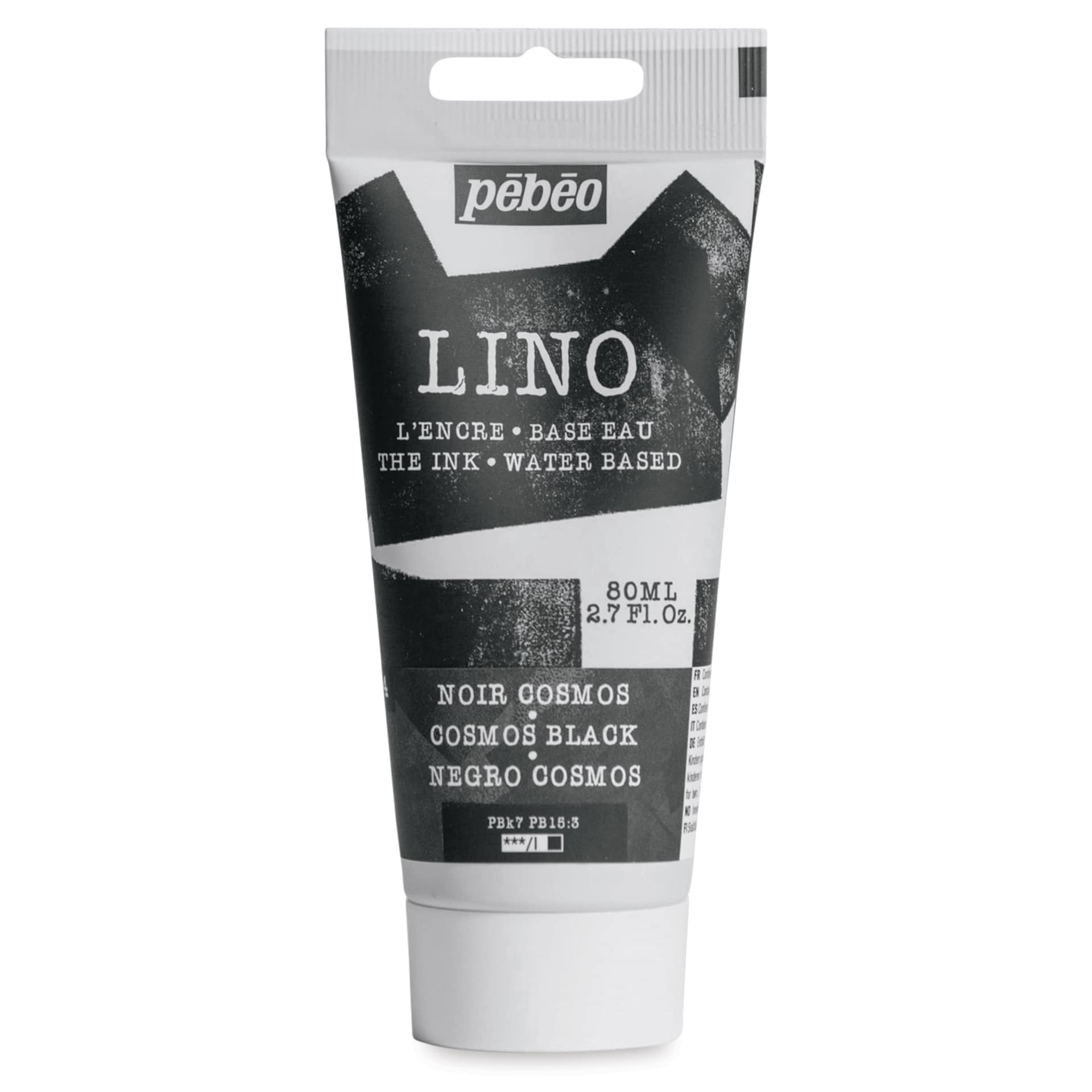 Pebeo Lino Ink - Cosmos Black, 80 ml Tube