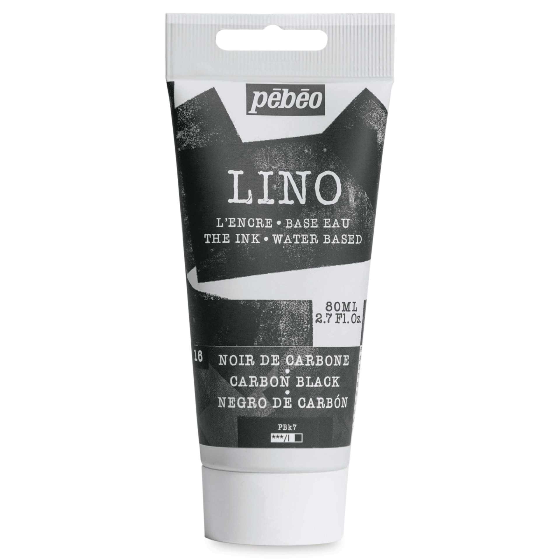 Pebeo Lino Ink - Carbon Black, 80 ml Tube