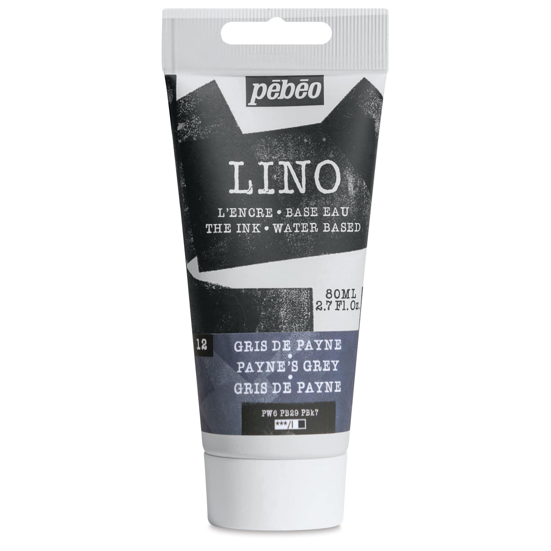 Pebeo Lino Ink - Payne's Grey, 80 ml Tube