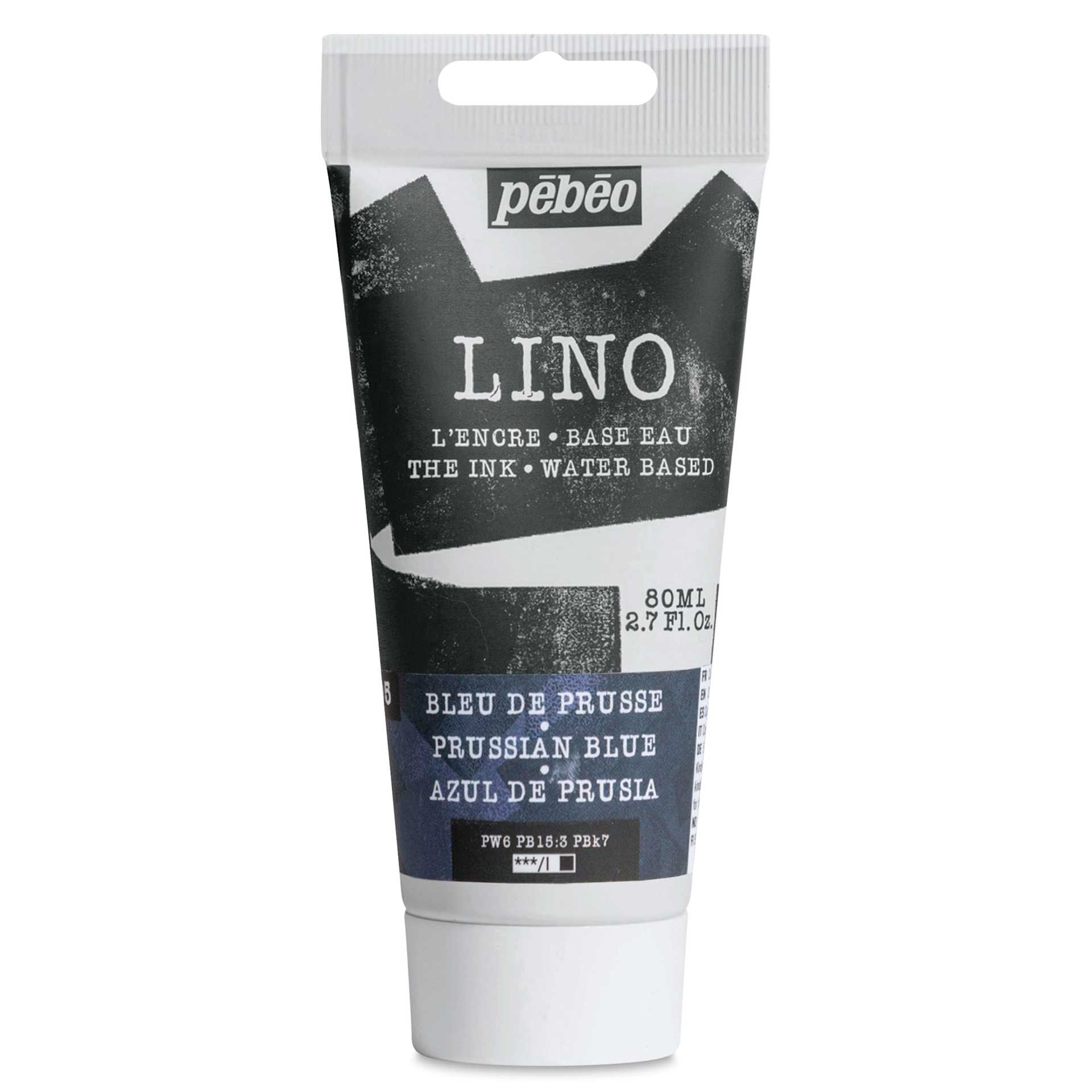 Pebeo Lino Ink - Prussian Blue, 80 ml Tube