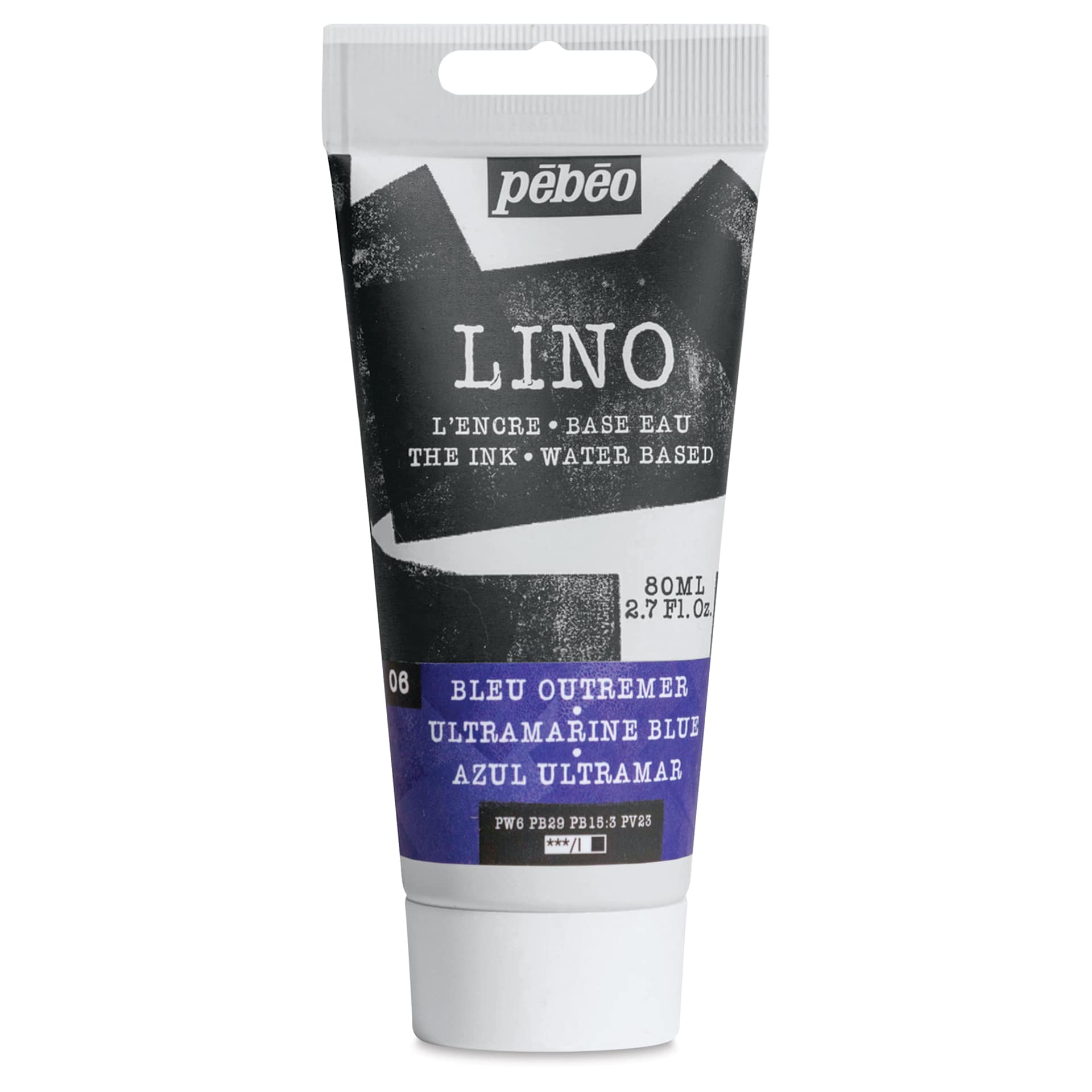 Pebeo Lino Ink - Ultramarine Blue, 80 ml Tube