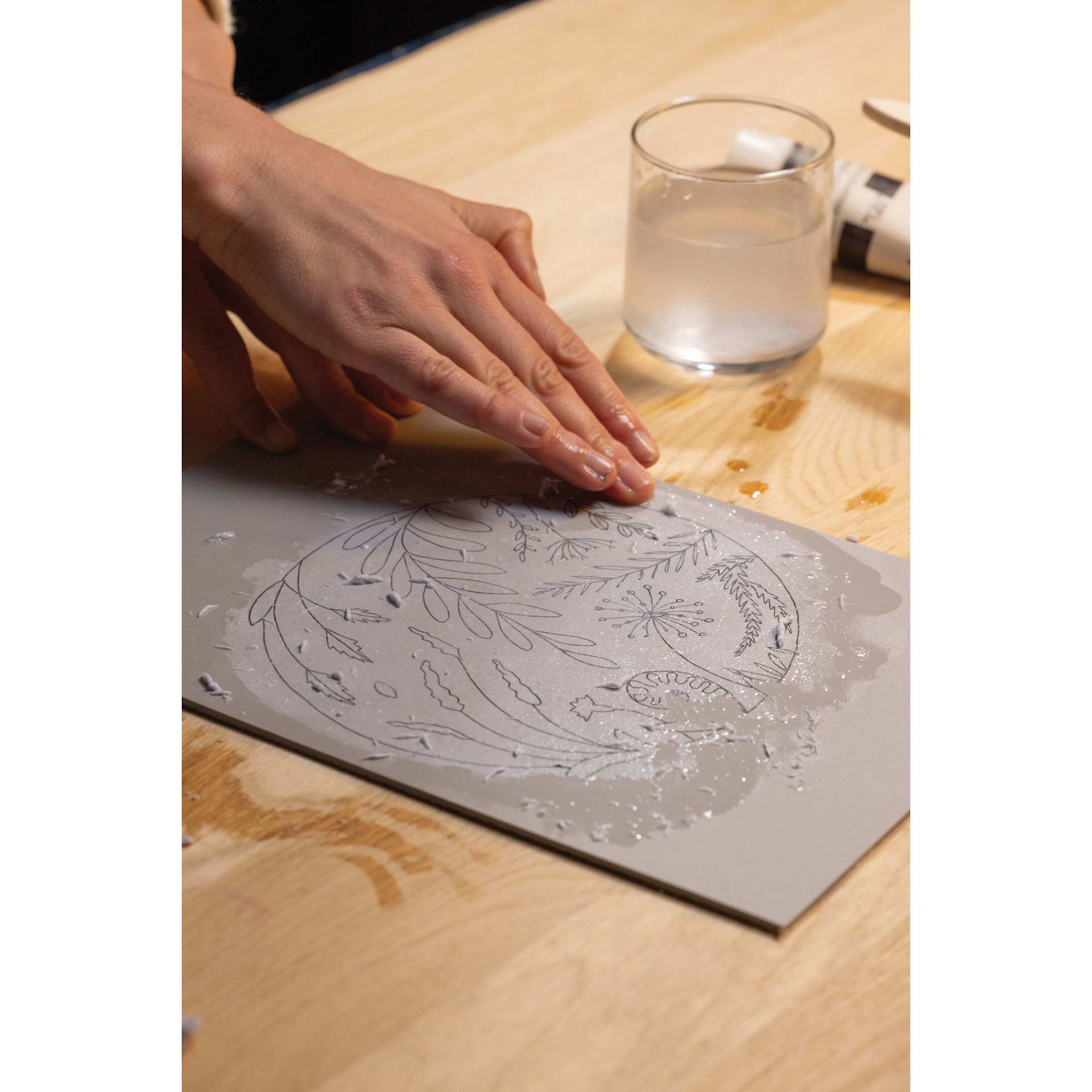 Pebeo Lino Transfer Medium - 80 ml moistening applied paper (sold separately)
