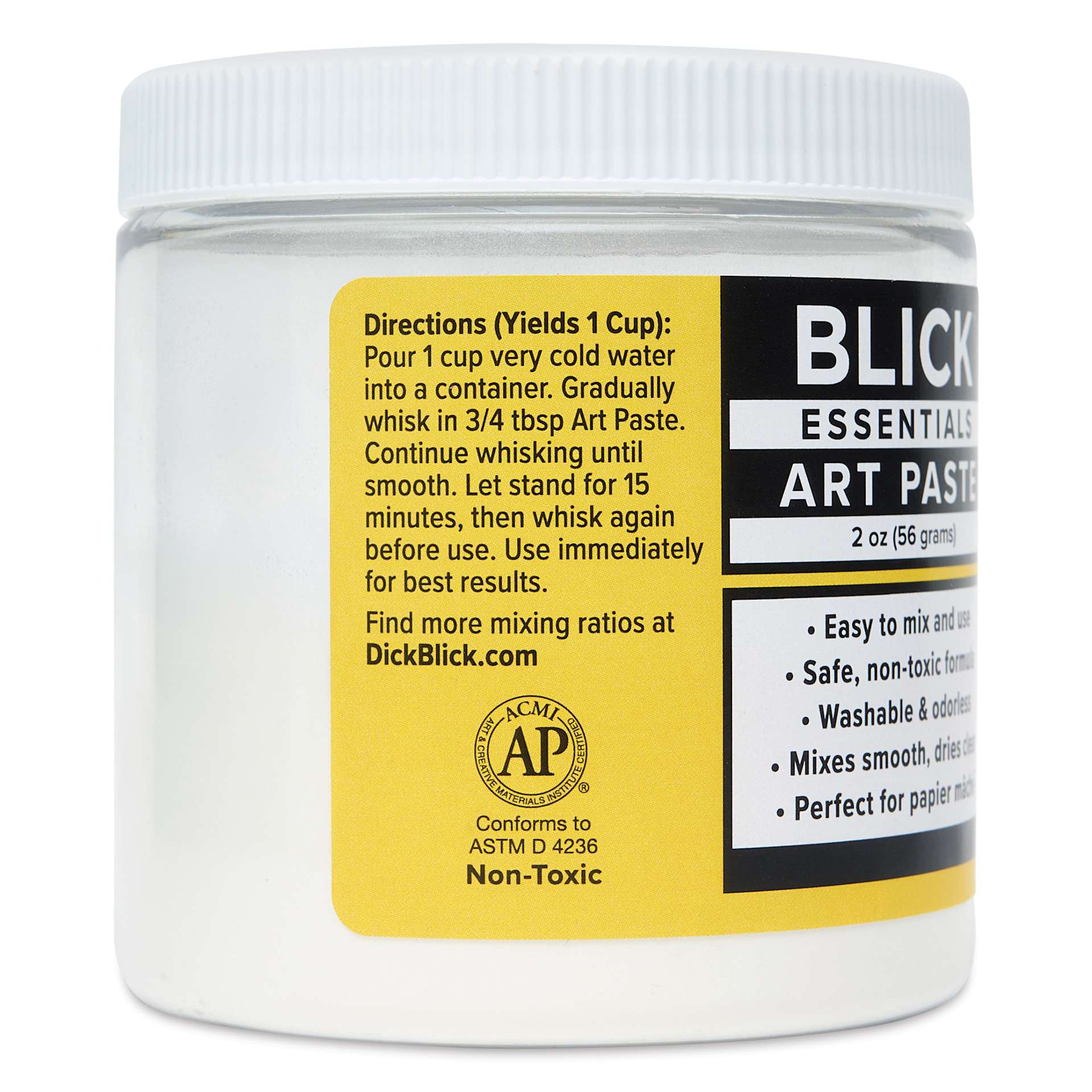 Blick Essentials Art Paste - 2 oz, directions on label