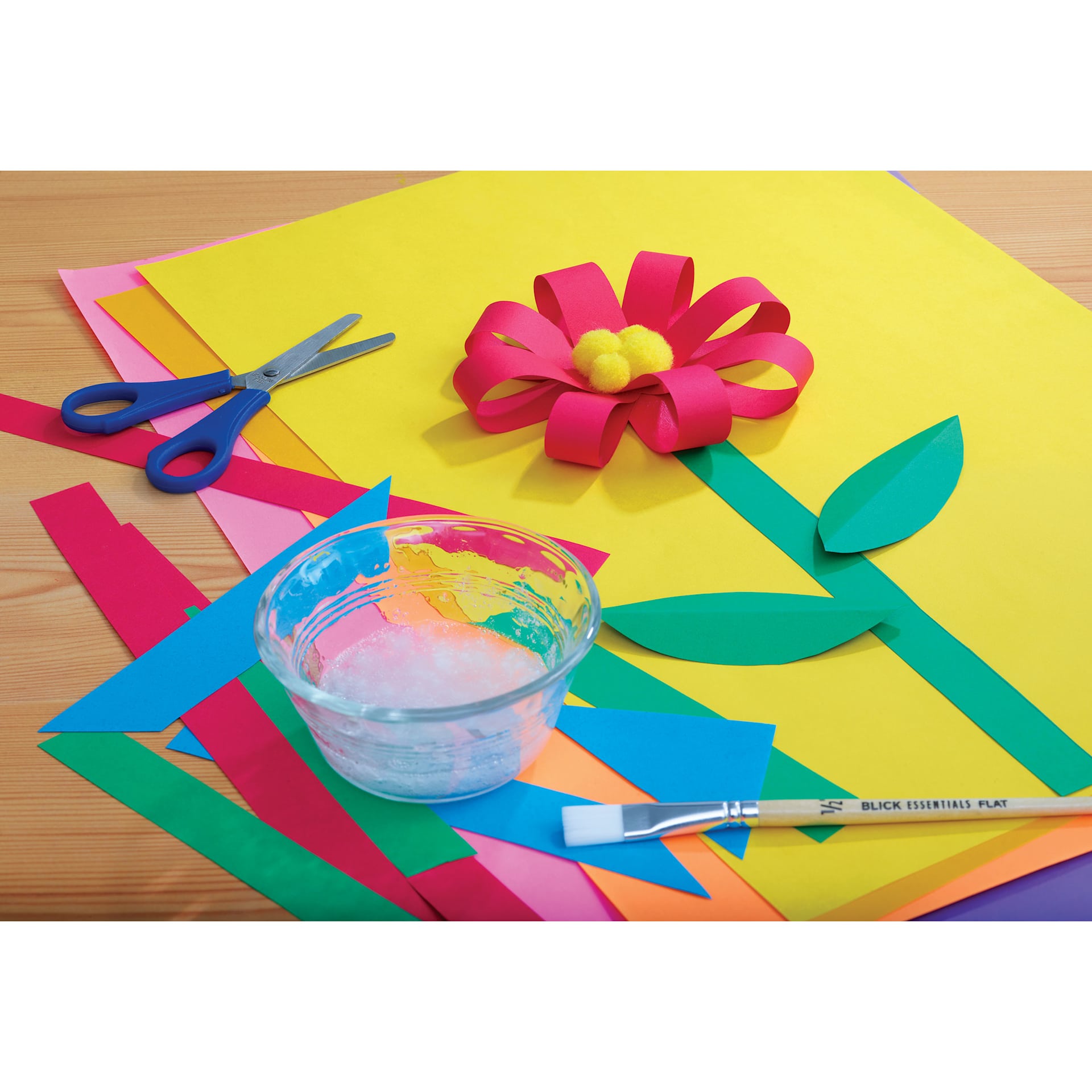 Blick Essentials Art Paste - 2 oz, Construction Paper Project Made With Paste